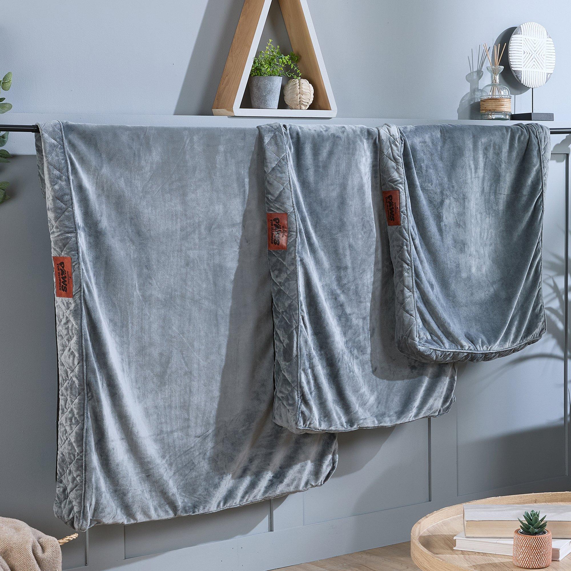 Grey - Slumberdown - Paws for Slumber Pet Bed Cover