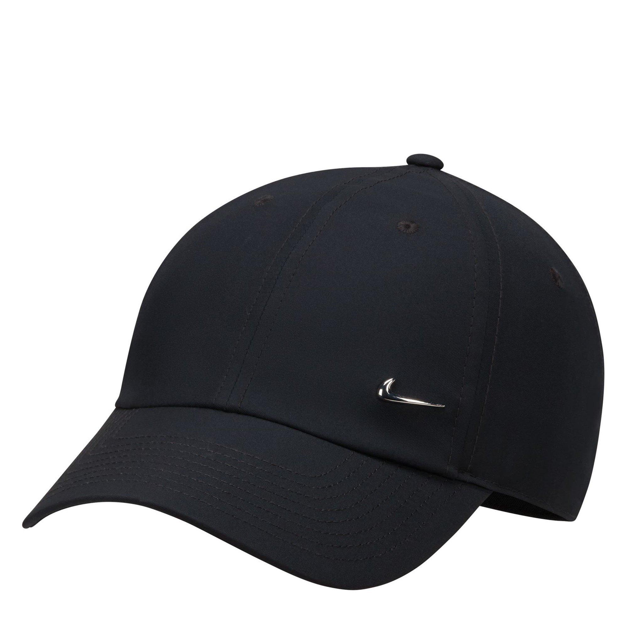 Black/M.Silver - Nike - Dri FIT Club Metal Swoosh Cap - 1