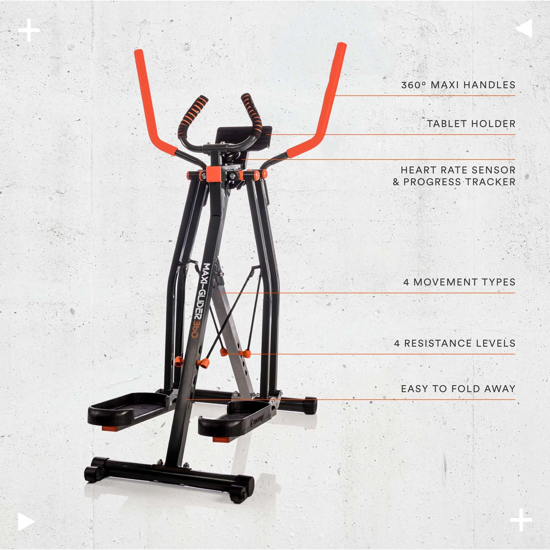 Black - New Image - Maxi-Glider 360 with Orange Handles - 5