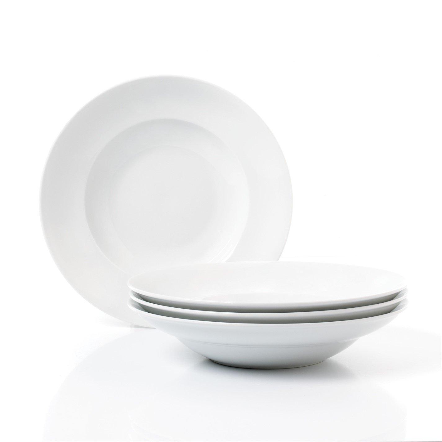 White - Waterside - 4pc White Large Pasta Bowls - 1
