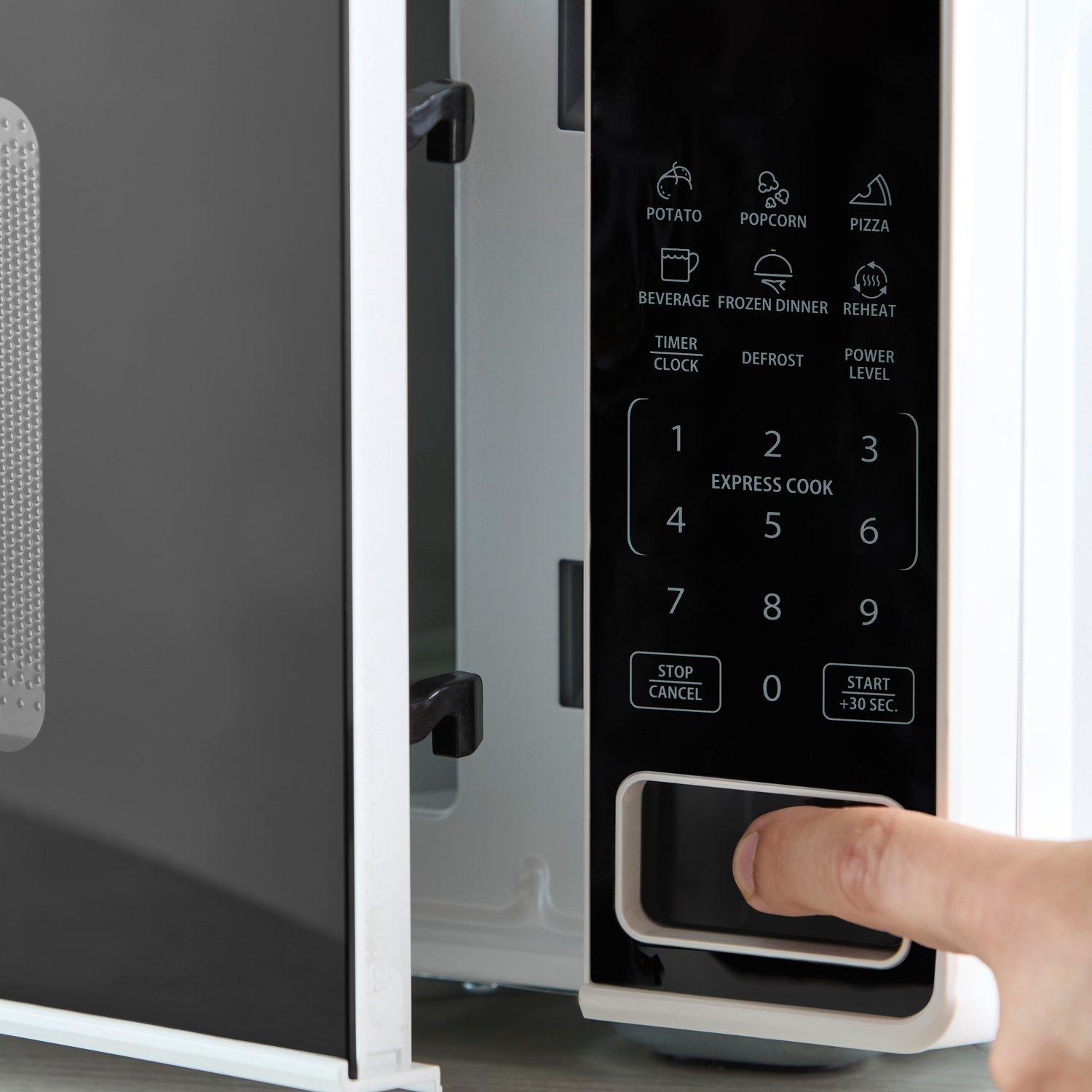 White - Tower - 20L 800W Digital Microwave with 11 Power Levels 6 Auto Cook Pre-sets White T24045WHT - 4