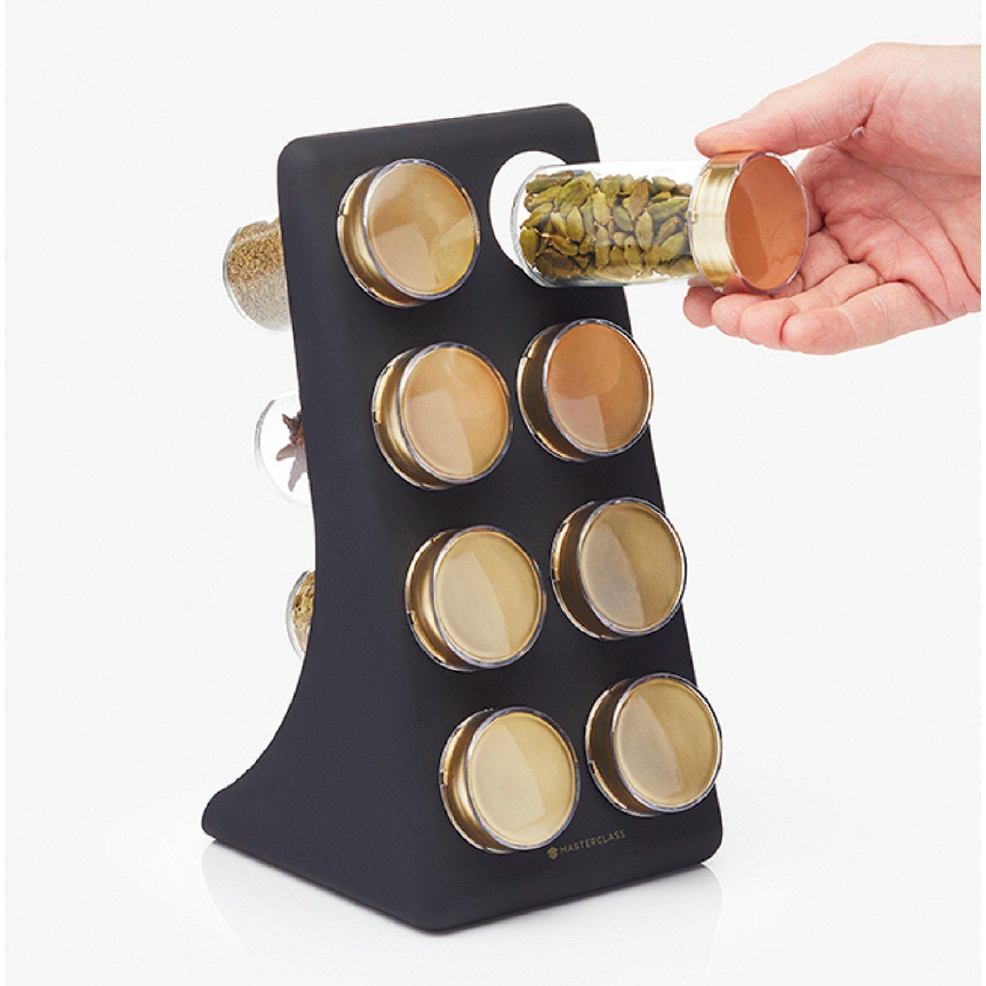 Black - MasterClass - Eight Jar Spice Rack - 4