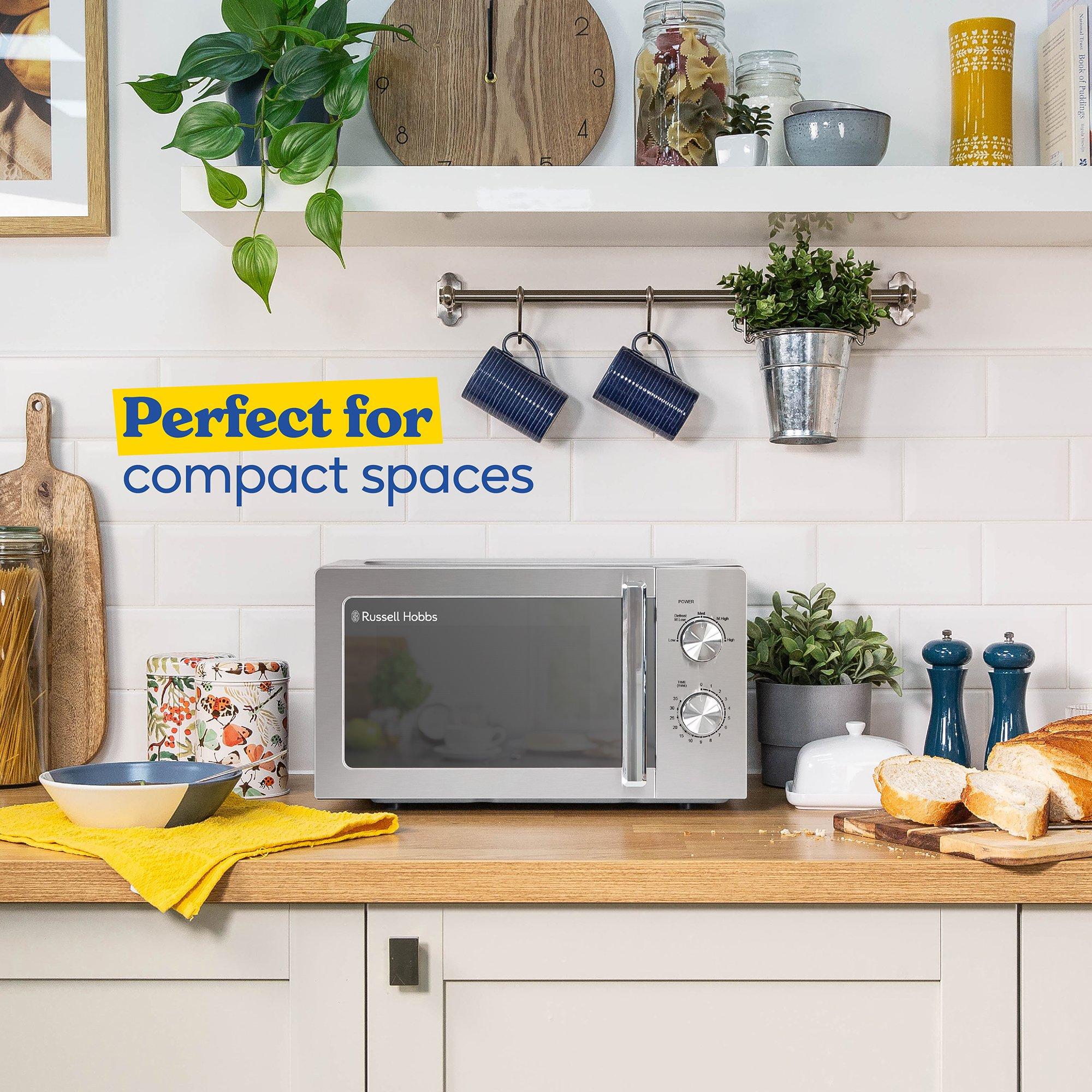 Stainless Steel - Russell Hobbs - Russell Hobbs RHMM827SS 20L Manual Microwave - 2