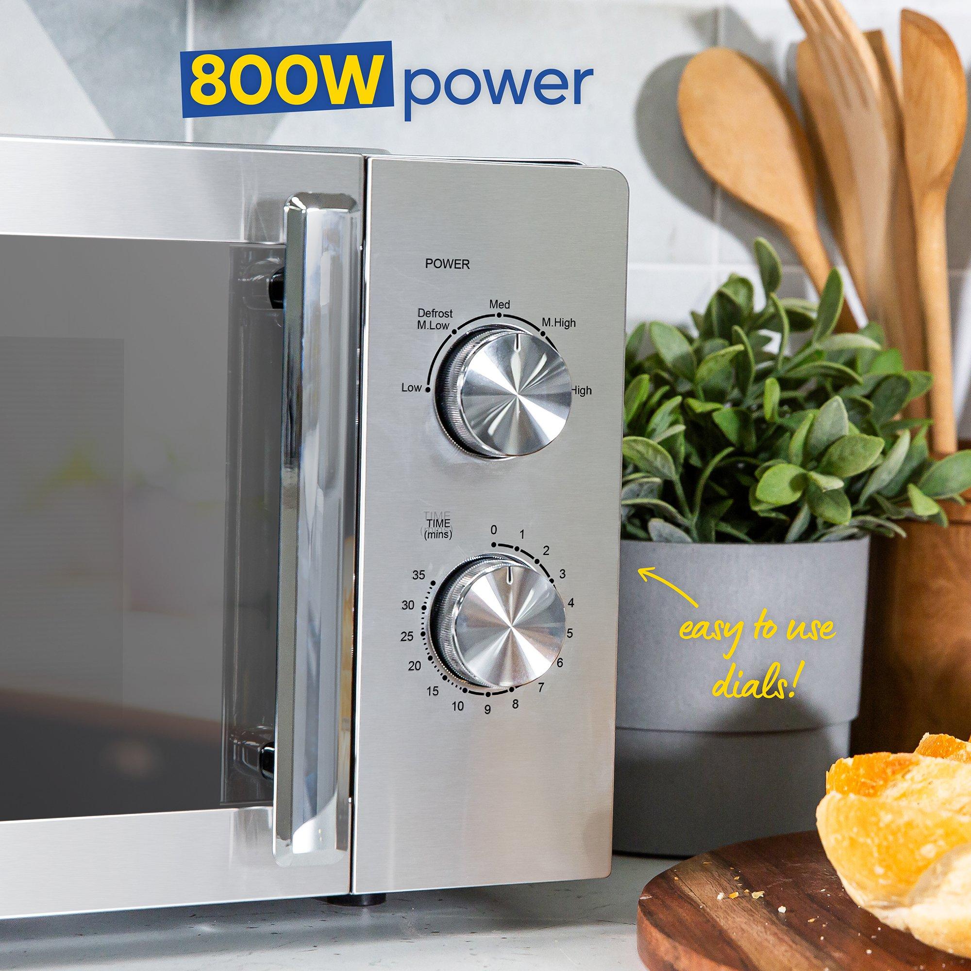 Stainless Steel - Russell Hobbs - Russell Hobbs RHMM827SS 20L Manual Microwave - 7