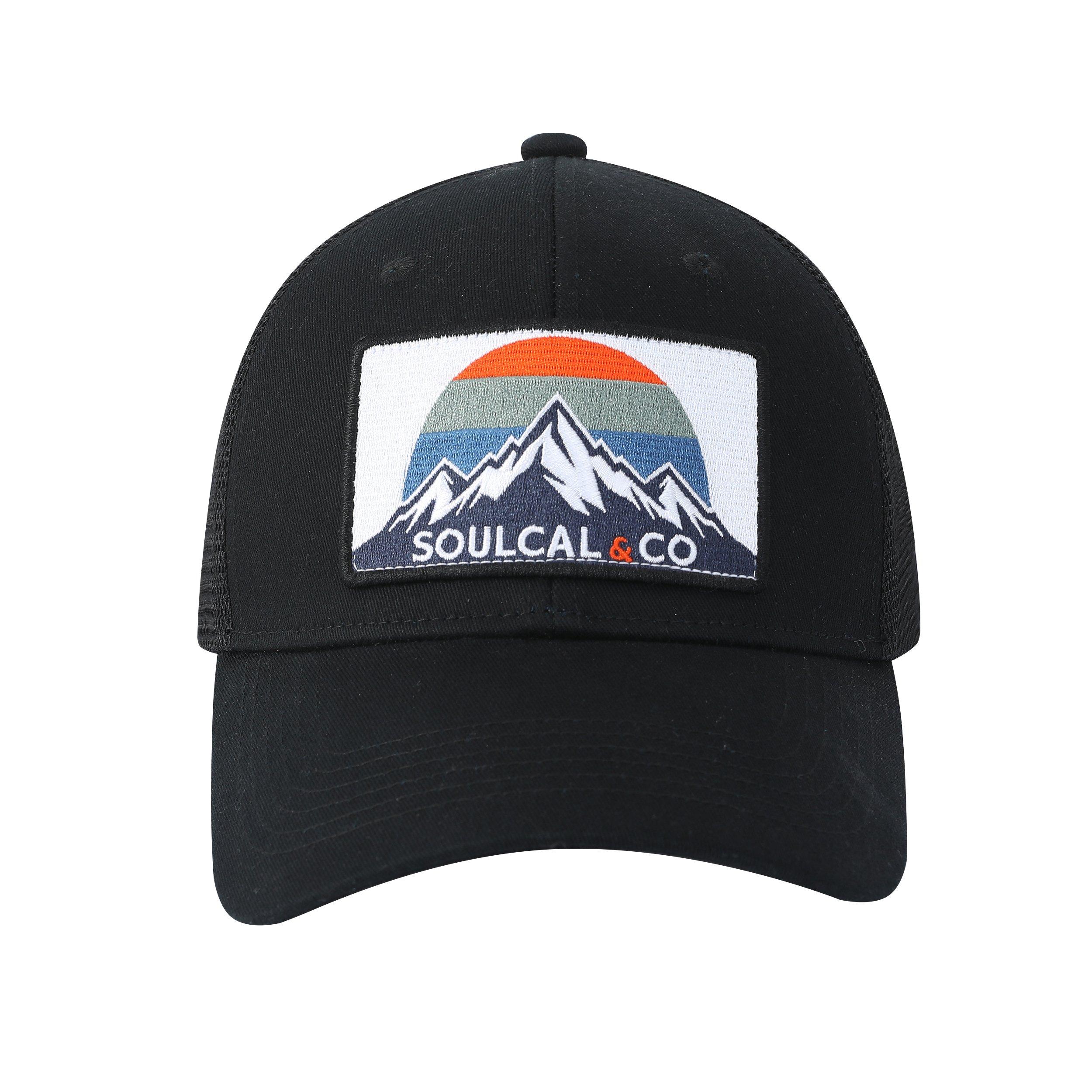 Crna - SoulCal - Cotton Logo Baseball Cap - 1