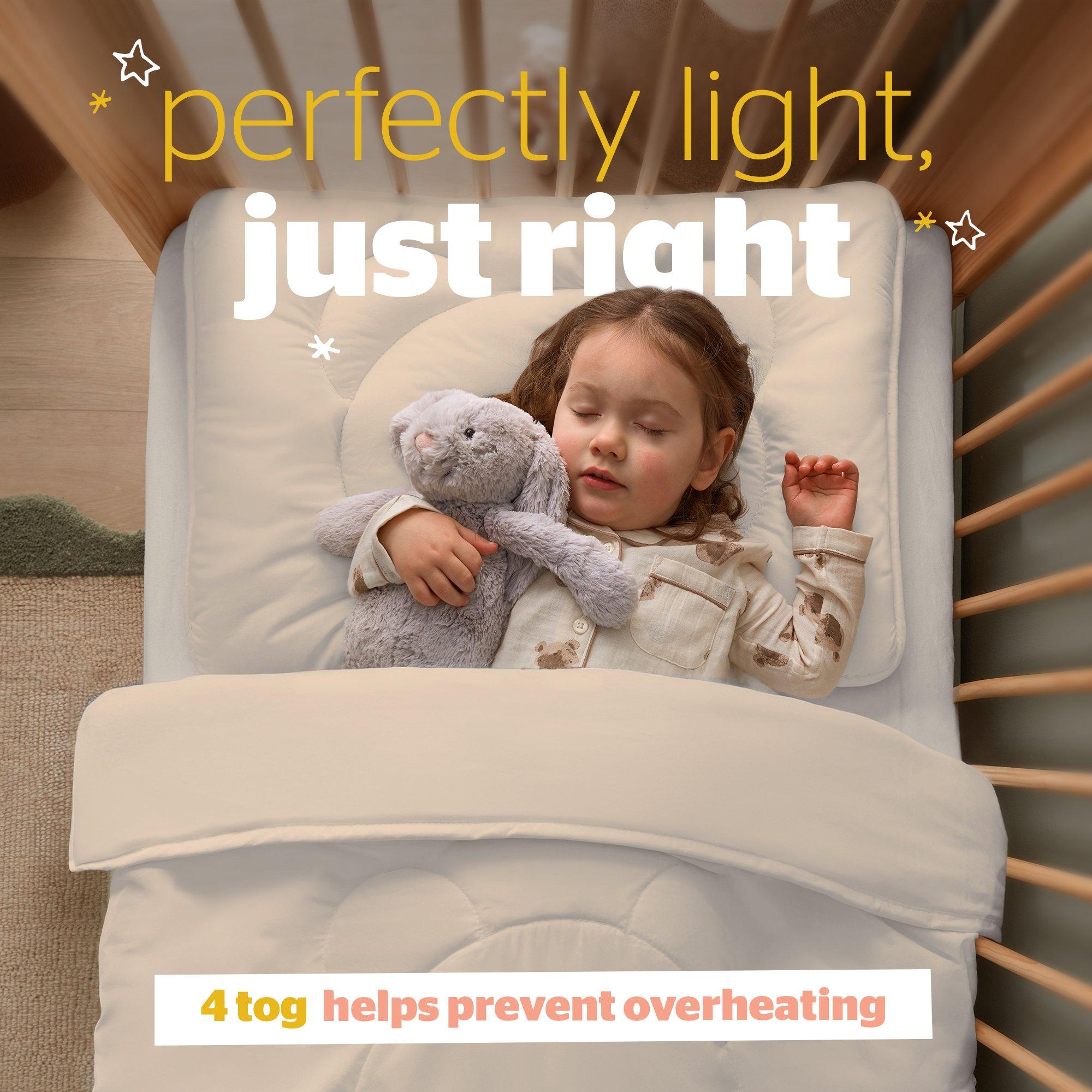 Natural - Silentnight - Safe Nights Teddy Bear Cot Bed Coverless Duvet Set - 3