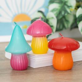 Something Different Set of 3 Mushroom Shaped Candles
