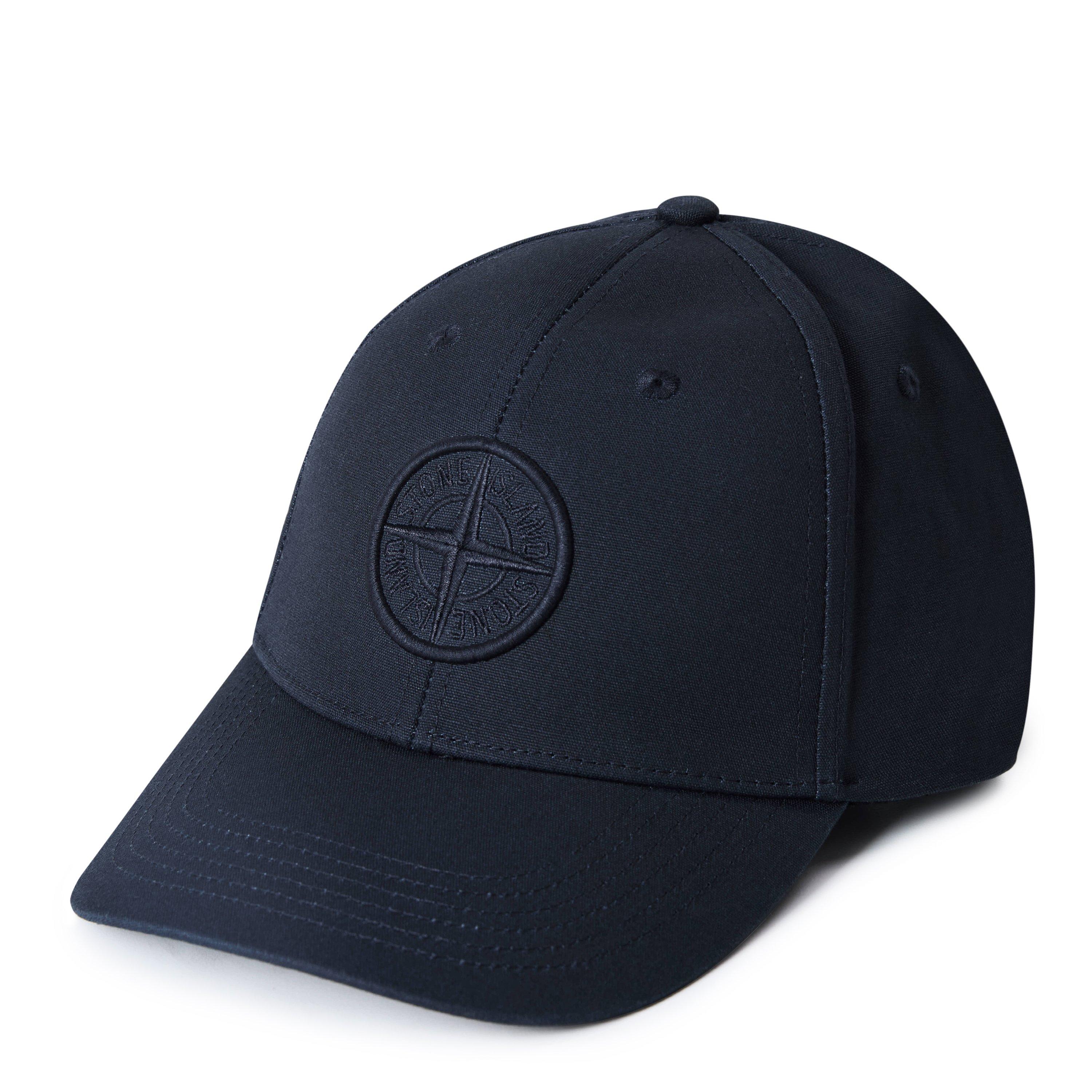 Stone Island Men's Plain Cotton Rep Cap - Navy V0020 - Mens