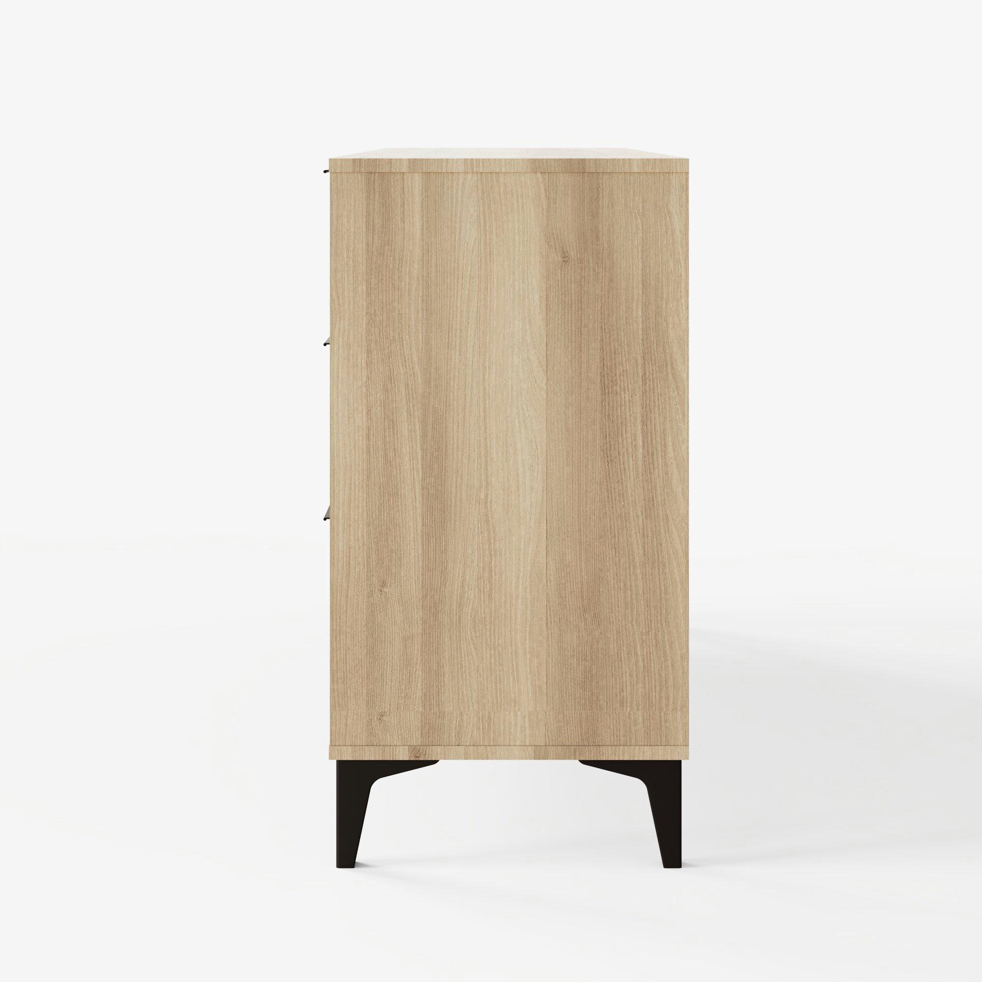 Oak - GFW - Ezra 3+3 Drawer Chest - 6