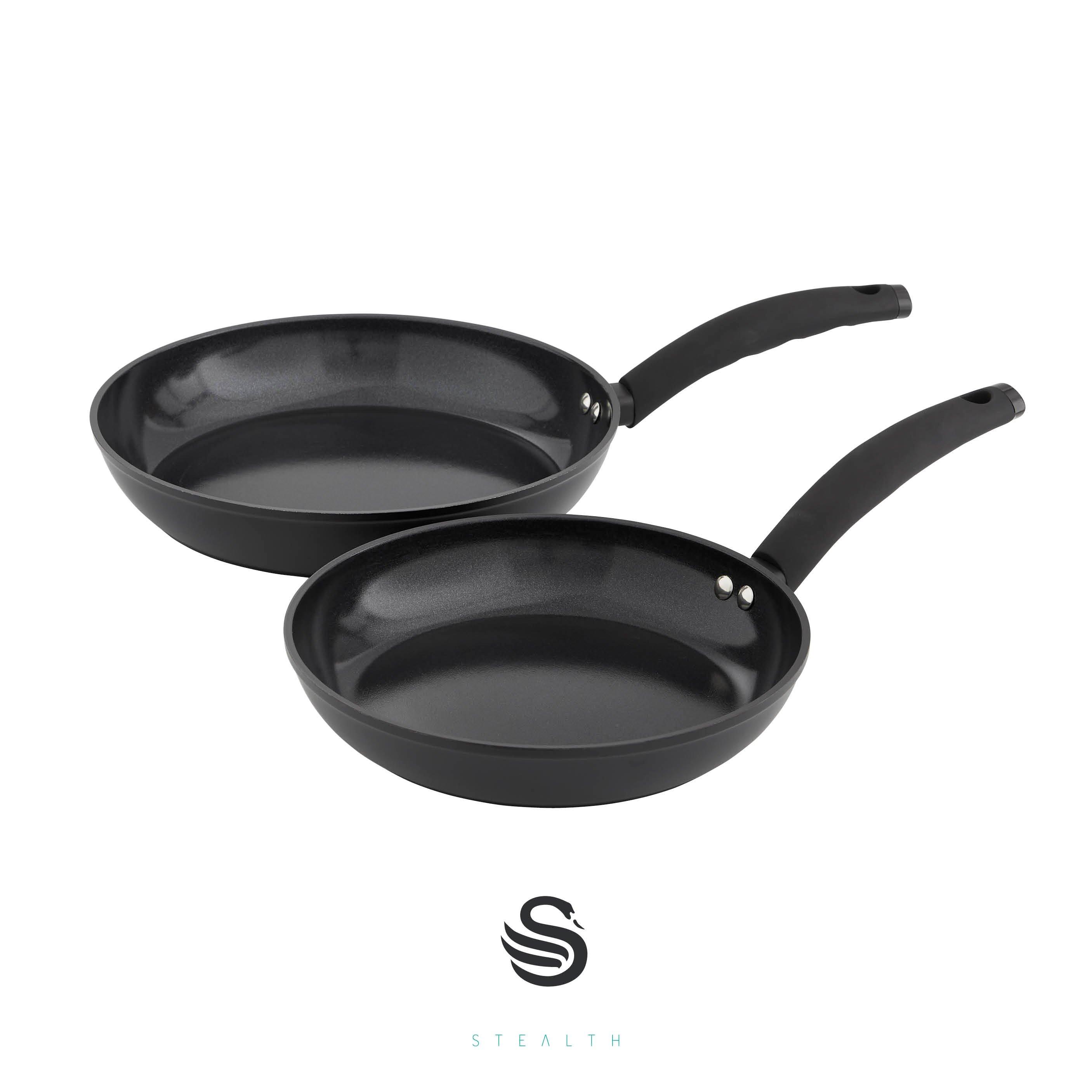 Black - Swan - Stealth 2 Piece Frying Pan Set - 2