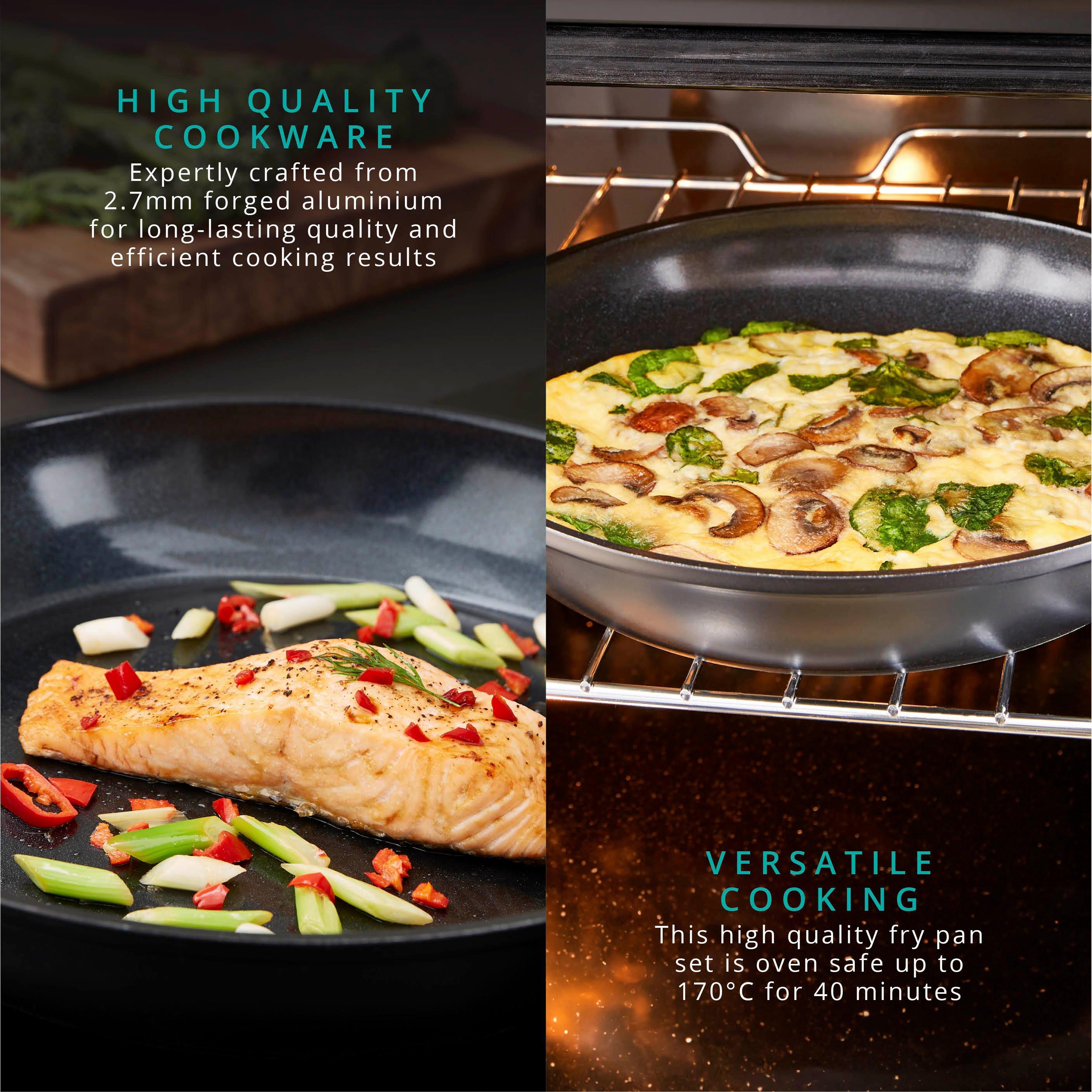 Black - Swan - Stealth 2 Piece Frying Pan Set - 4