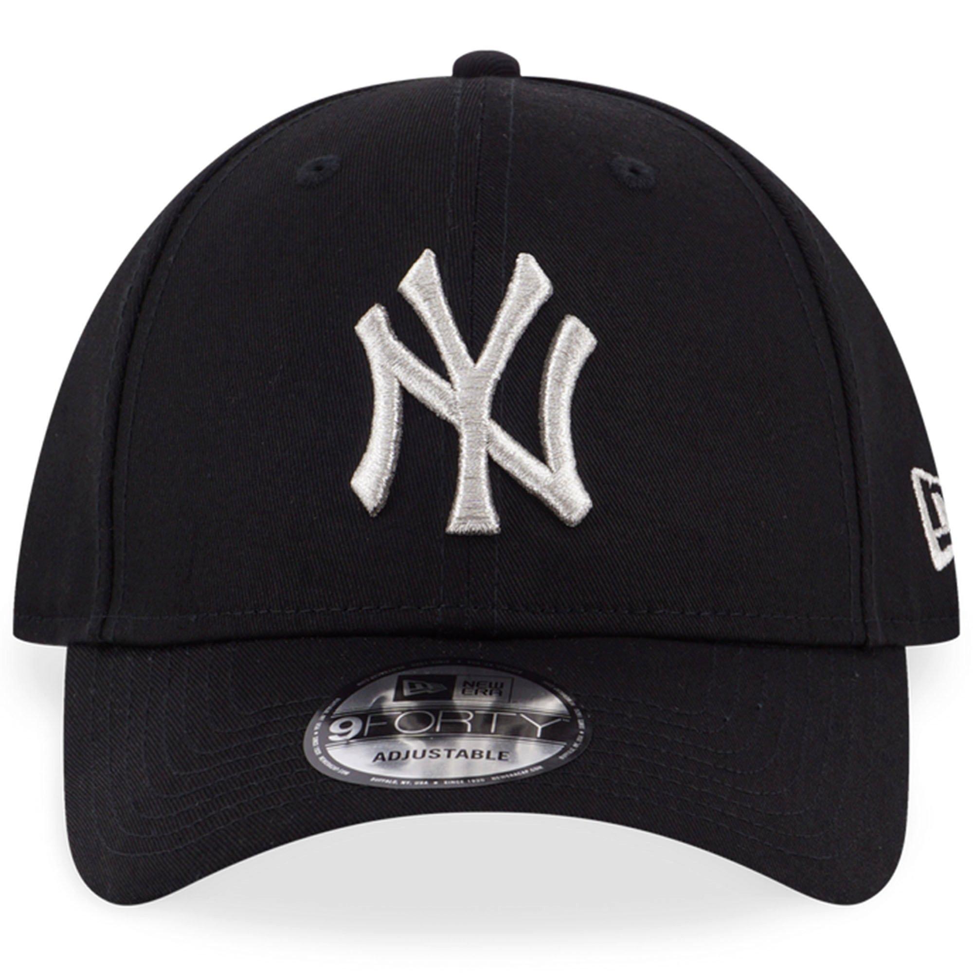 Black/Silver - New Era - 9FORTY Basic MLB New York Yankees Cap - 2