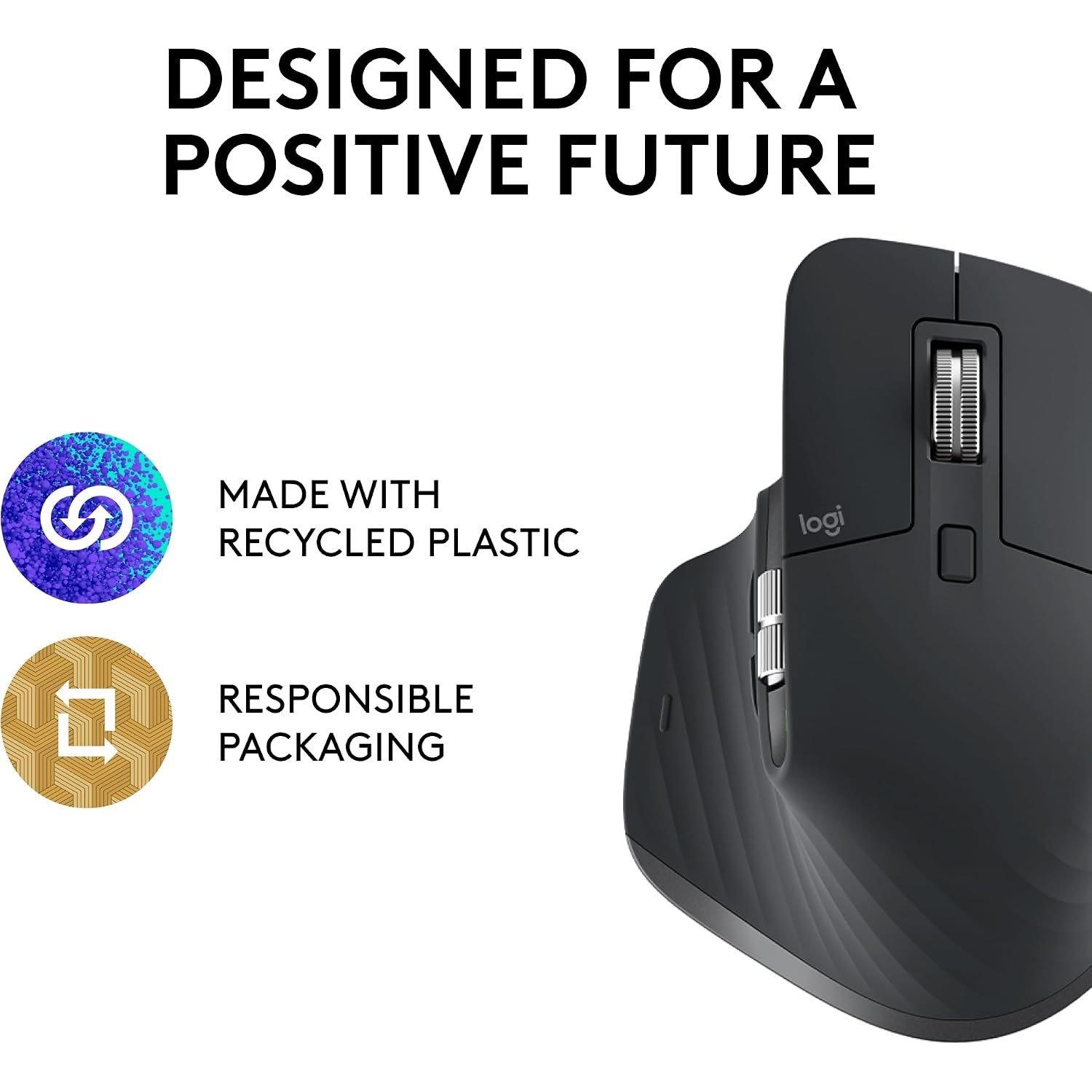 Nero - Logitech - MX Master 3 Bluetooth Mouse - 5