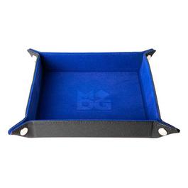 Asmodee GAME Fold Up Velvet Dice Tray: Blue