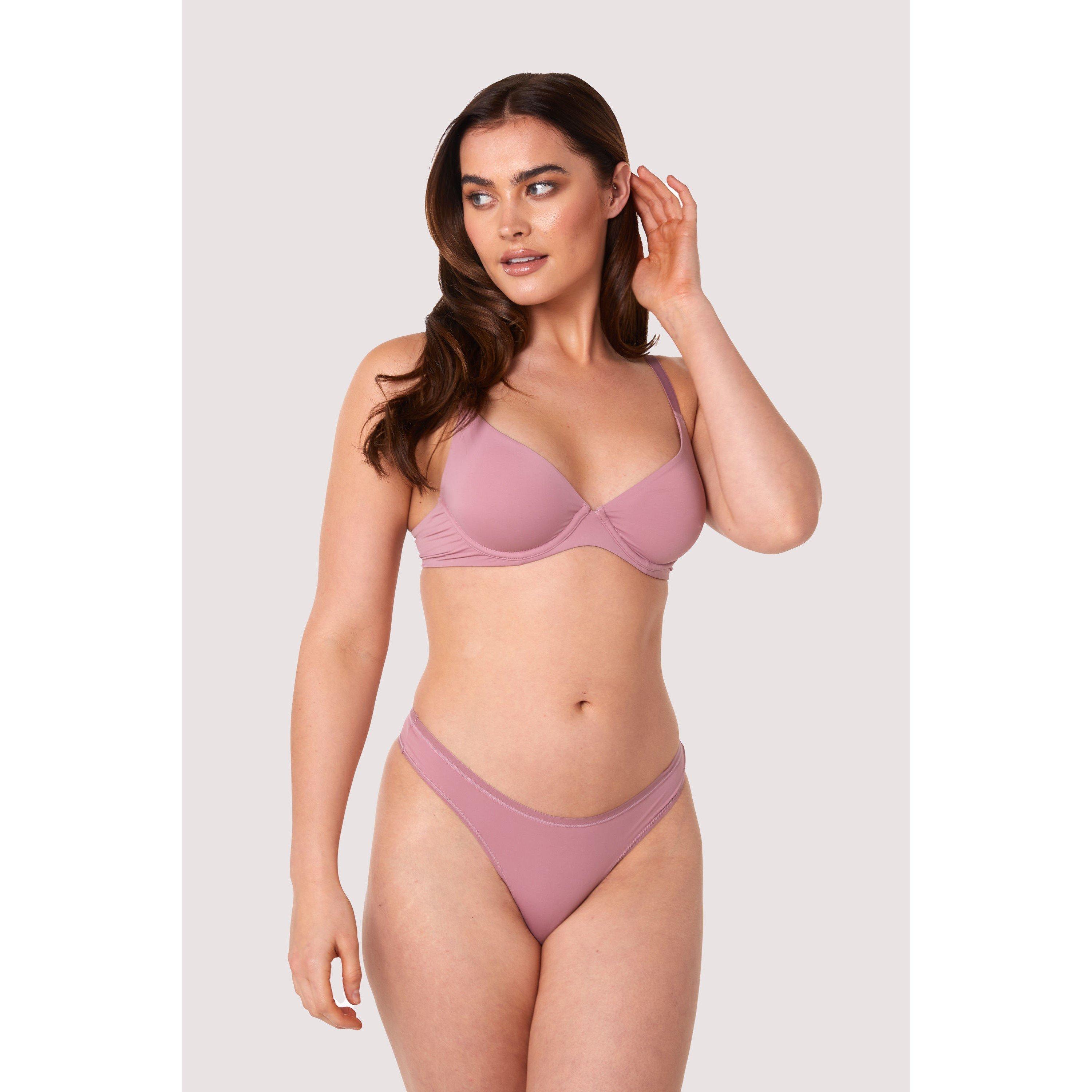 Pink - Playful Promises - Second Skin Rose Recycled Thong - 3