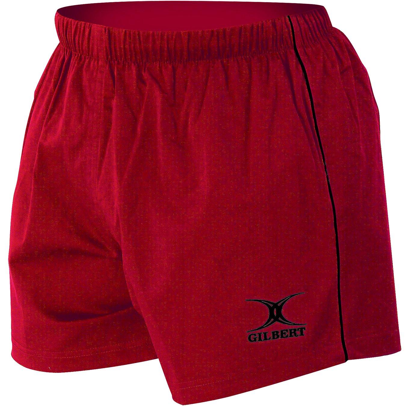Red - Gilbert - Unisex Adults Match 99 Rugby Shorts
