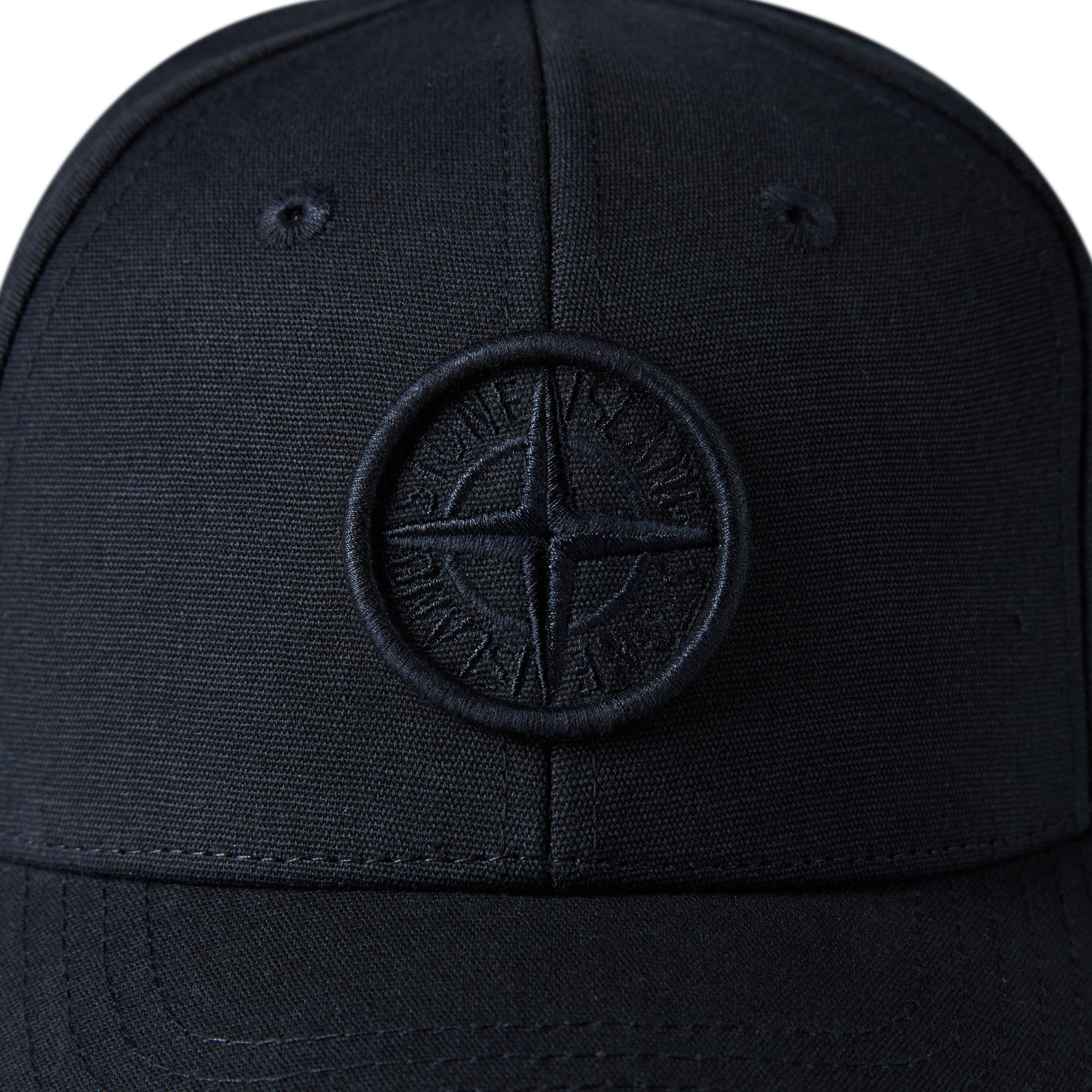 Navy V0020 - Stone Island - Boys' Plain Cotton Logo Badge Cap - 6
