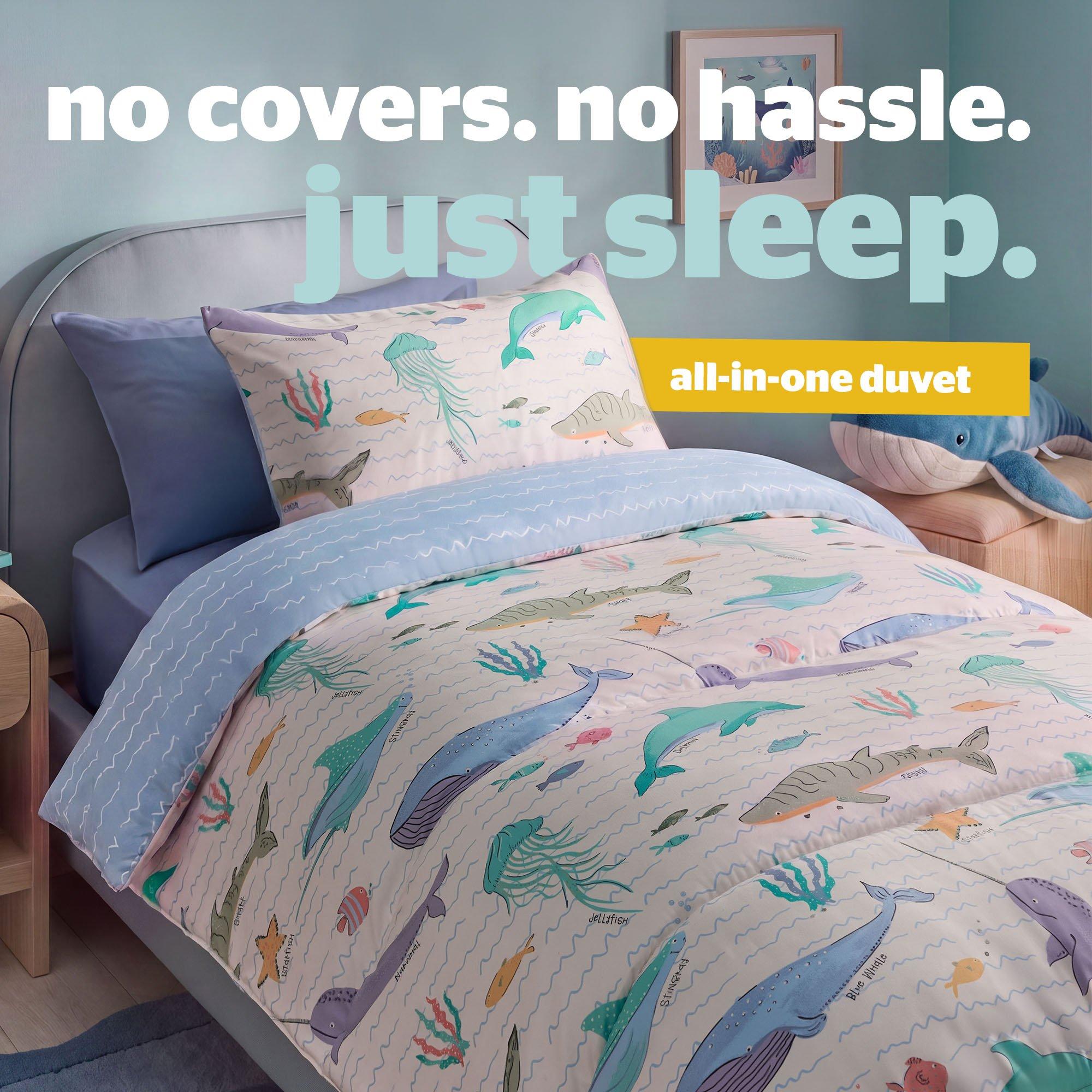 Under The Sea - Silentnight - Healthy Growth Coverless Duvet 10.5 - 2