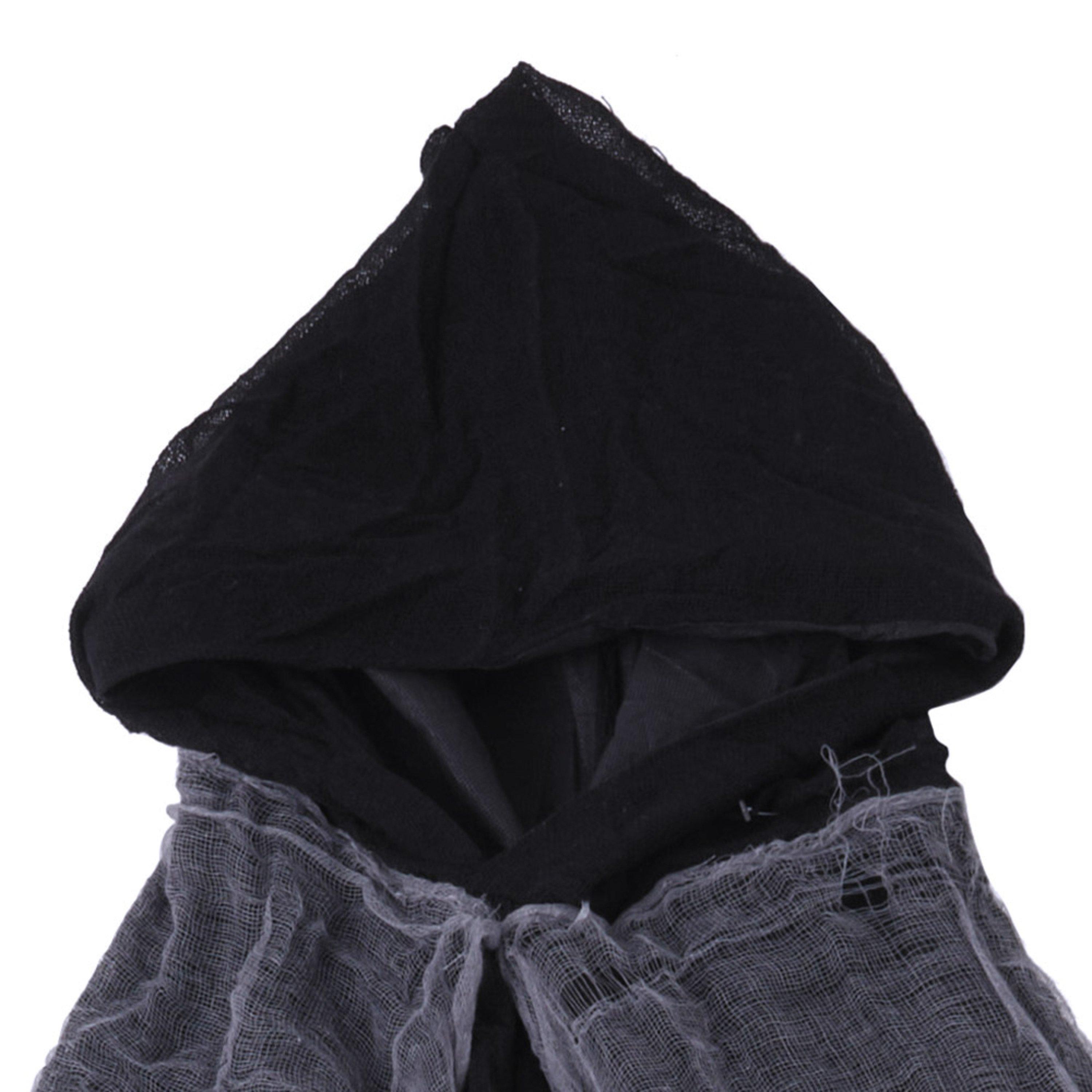 Black - LIFE IDEAS - Halloween Costume Cosplay Skeleton Cloak - 11