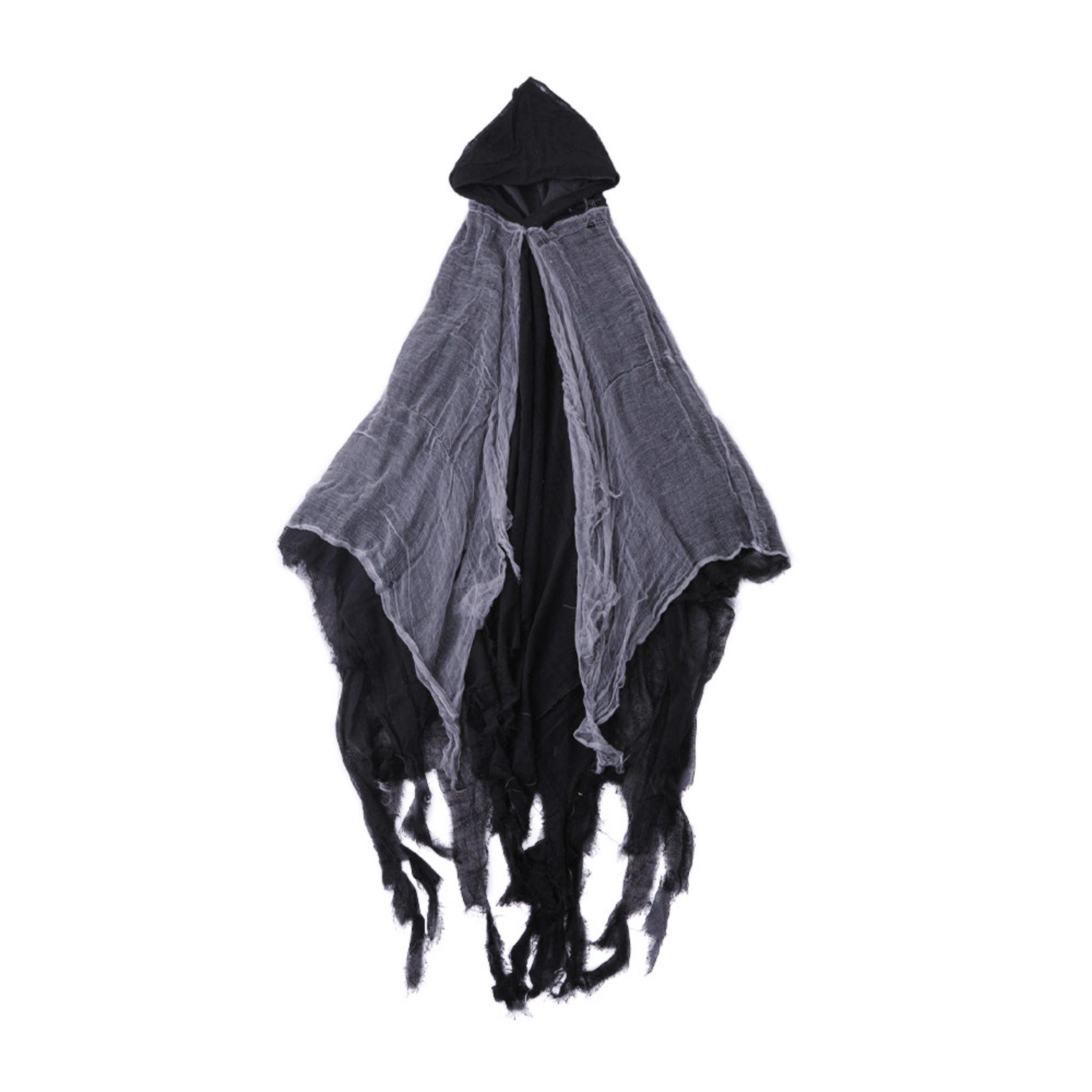 Black - LIFE IDEAS - Halloween Costume Cosplay Skeleton Cloak - 3