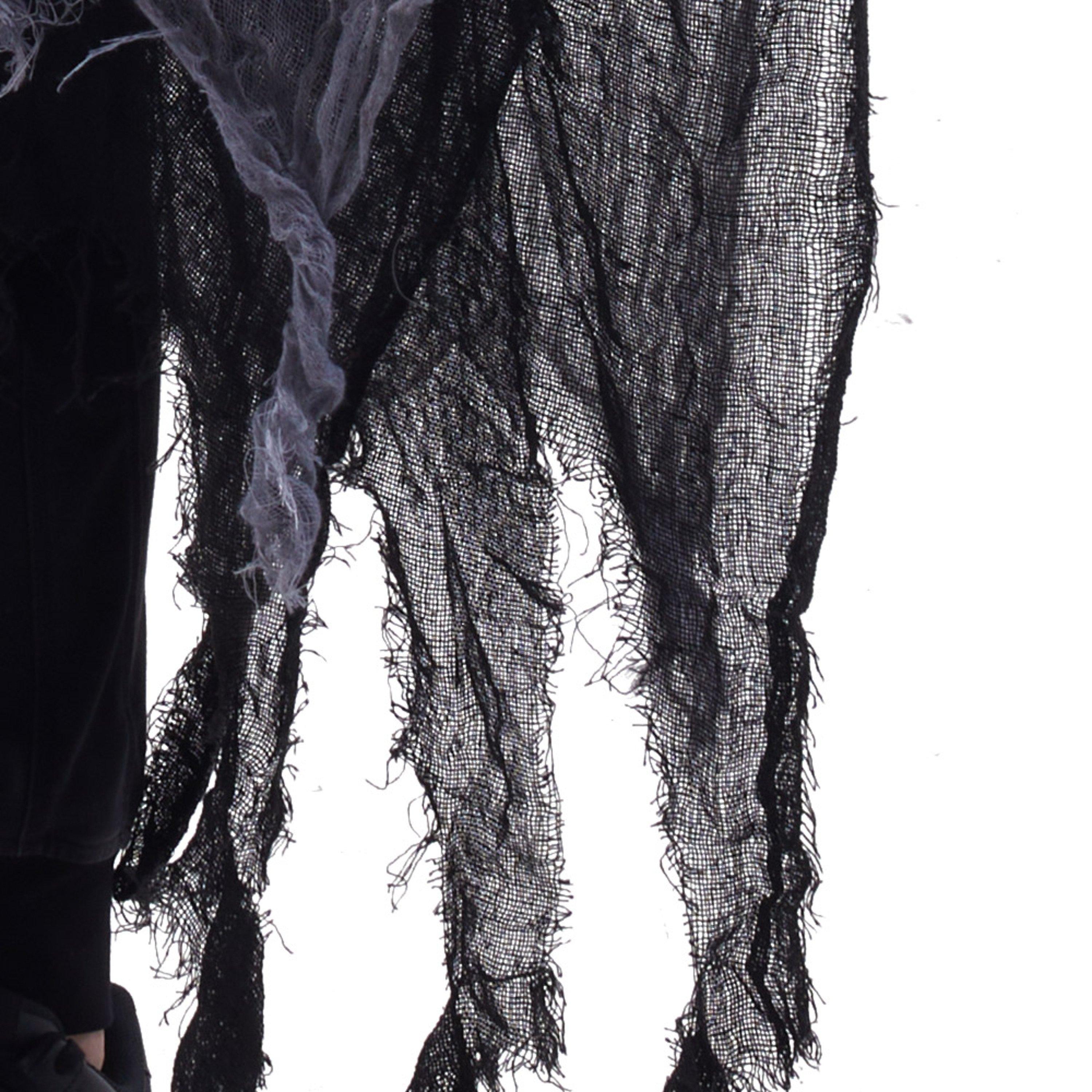 Black - LIFE IDEAS - Halloween Costume Cosplay Skeleton Cloak - 9