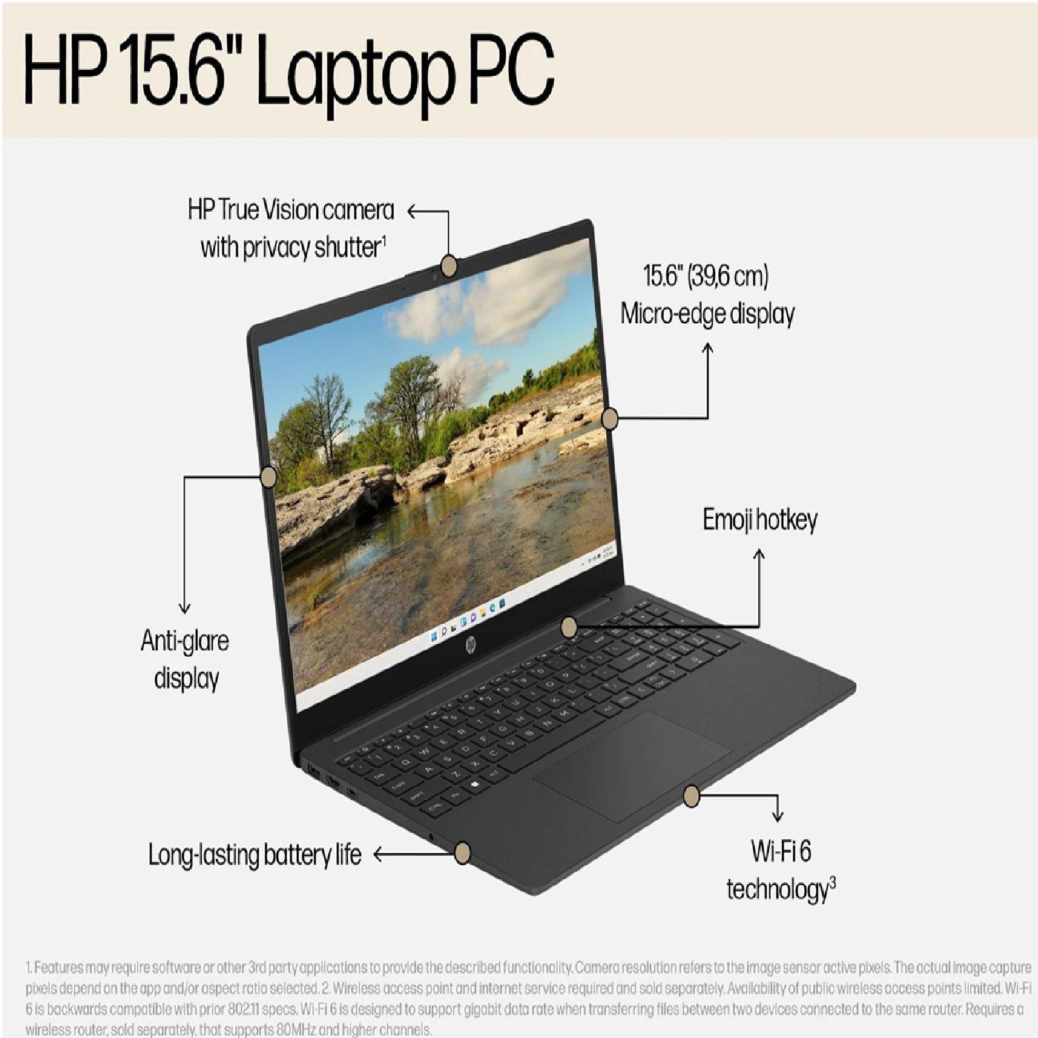 Black - HP - HP 15 Laptop Ryzen 7 16GB 1TB Win 11 Home - 4