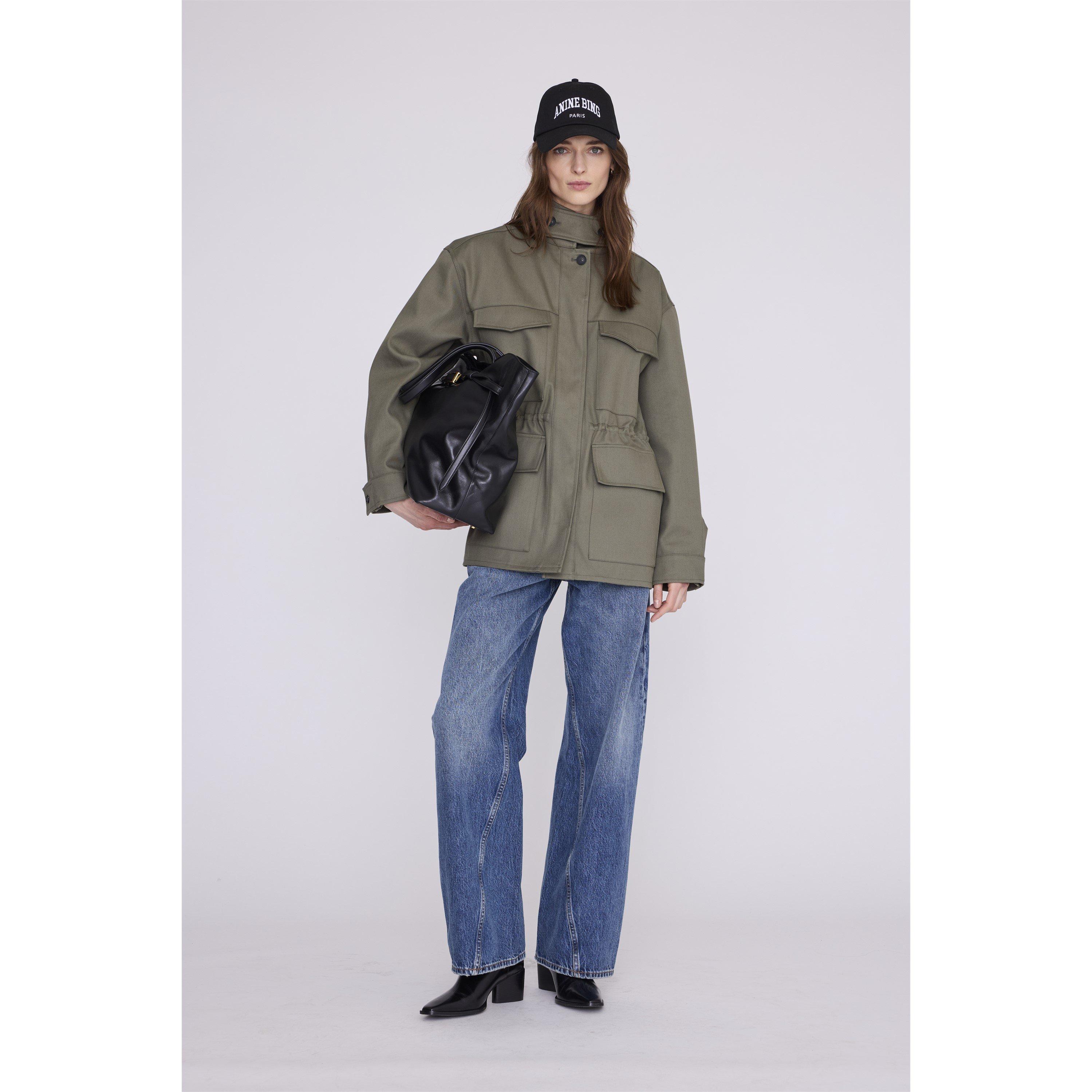 BLACK - Anine Bing - Women's Jeremy Cotton Cap - 1