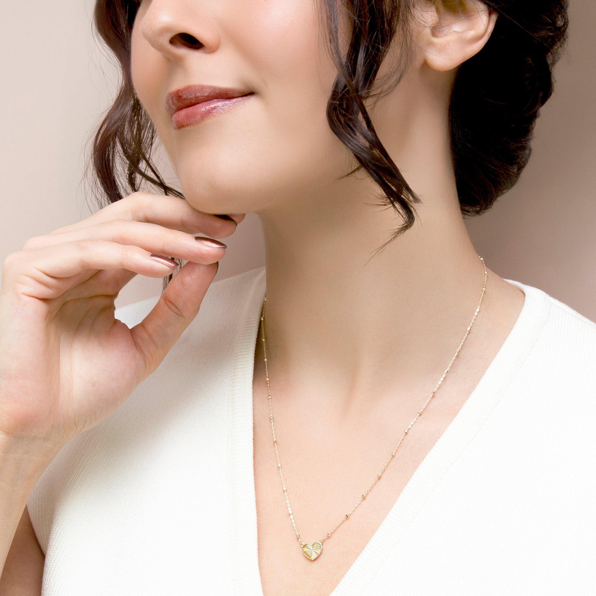 Yellow Gold - Be You - 9ct Gold Rainbow Heart Necklace - 2