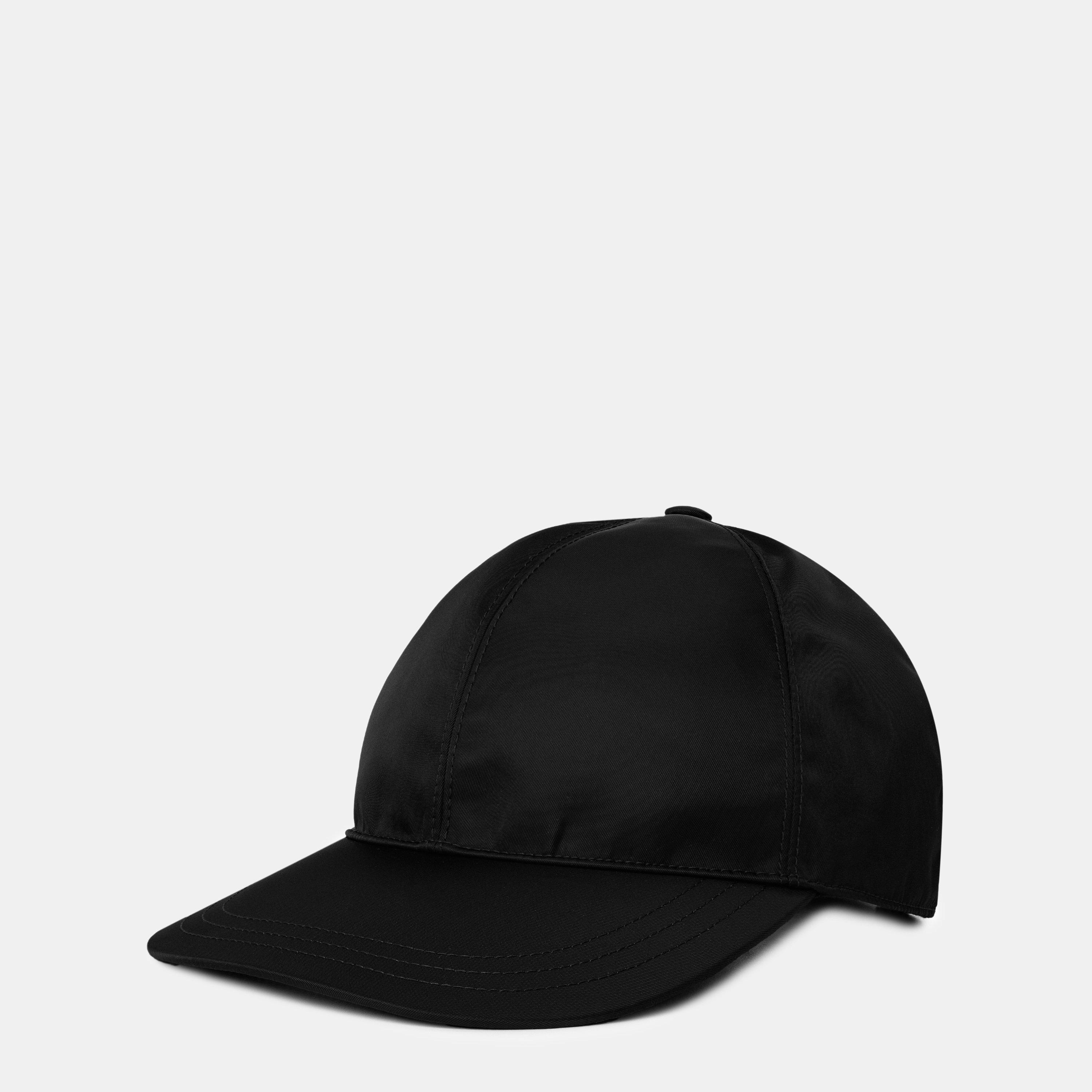 Black - Prada - Men'S Logo Re-Nylon Baseball Cap - 1