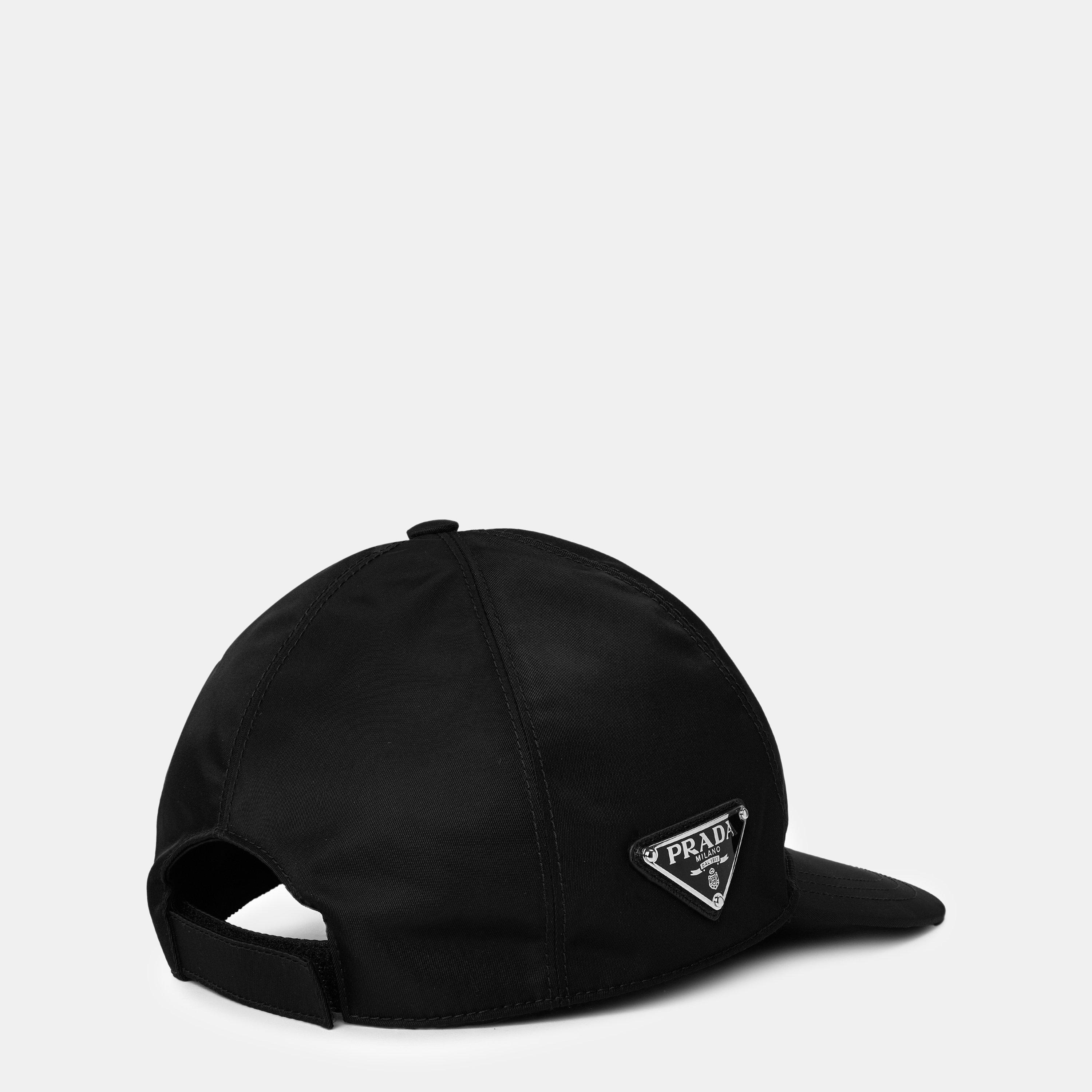 Black - Prada - Men'S Logo Re-Nylon Baseball Cap - 2