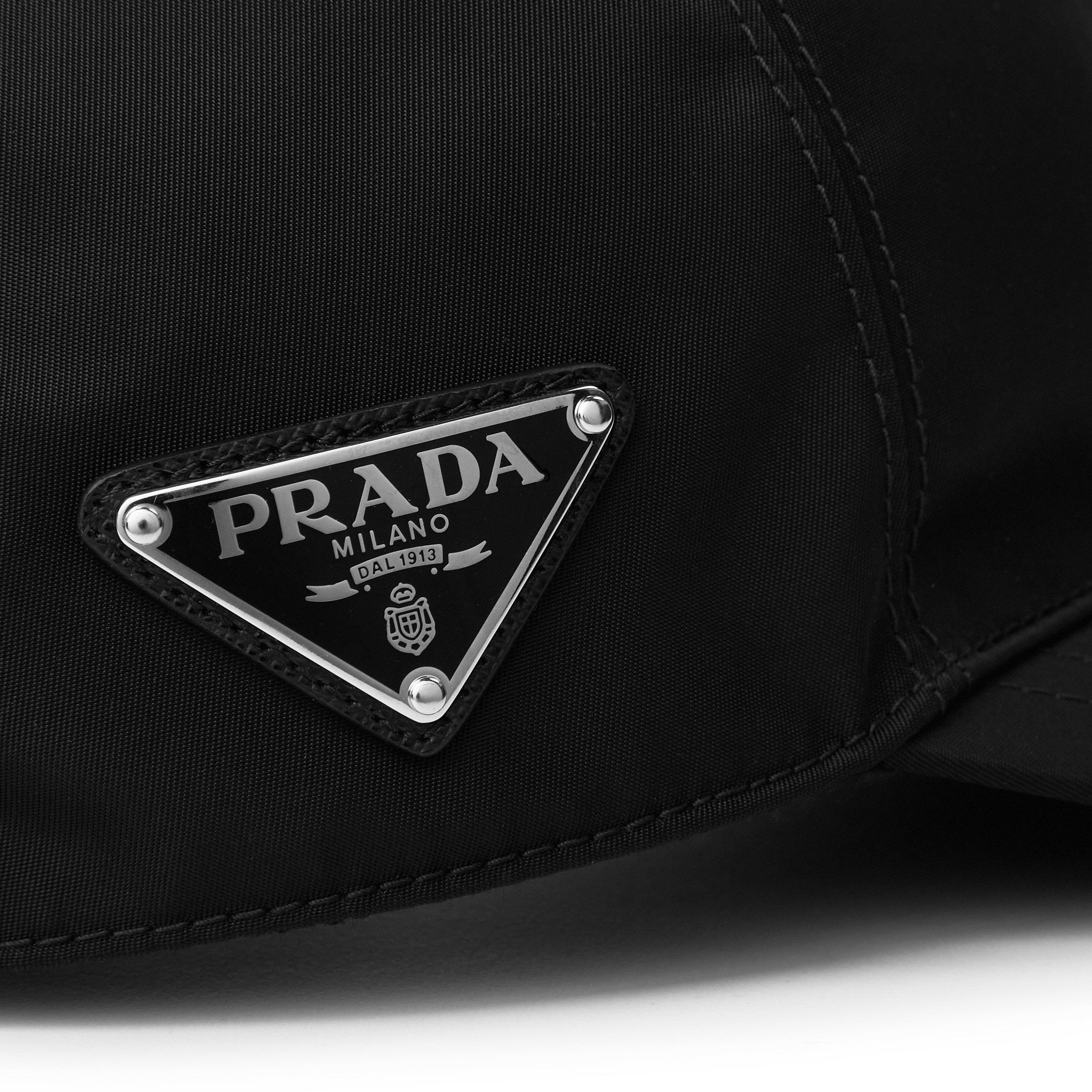 Black - Prada - Men'S Logo Re-Nylon Baseball Cap - 4
