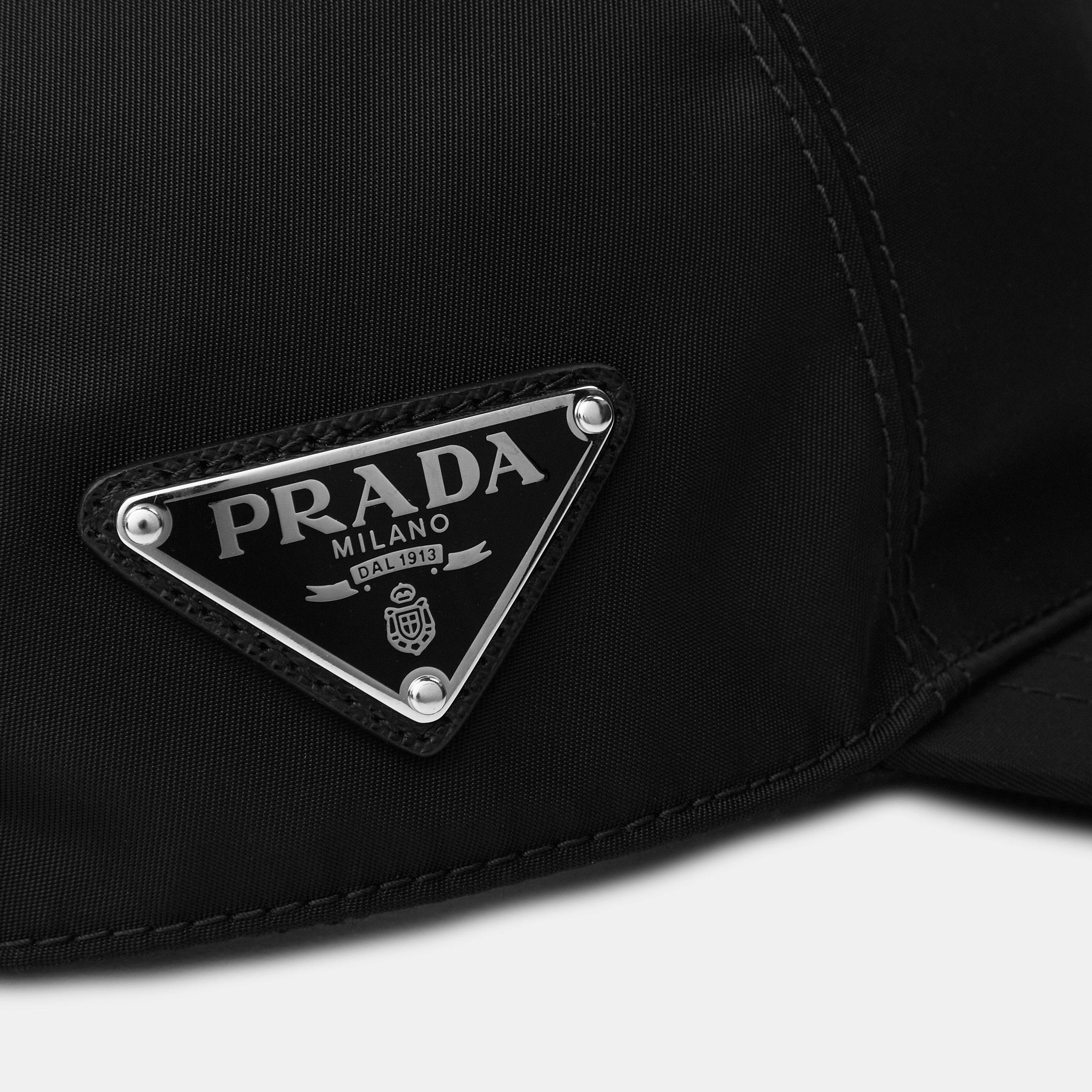 Black - Prada - Men'S Logo Re-Nylon Baseball Cap - 5