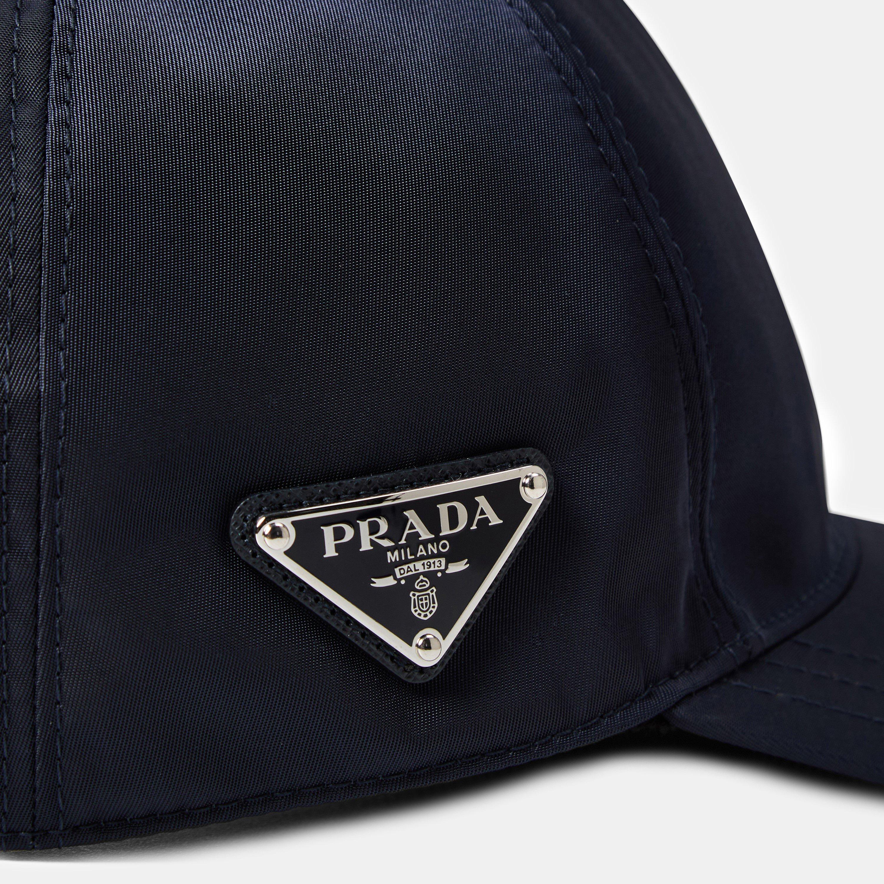 Navy - Prada - Men'S Logo Re-Nylon Baseball Cap - 4