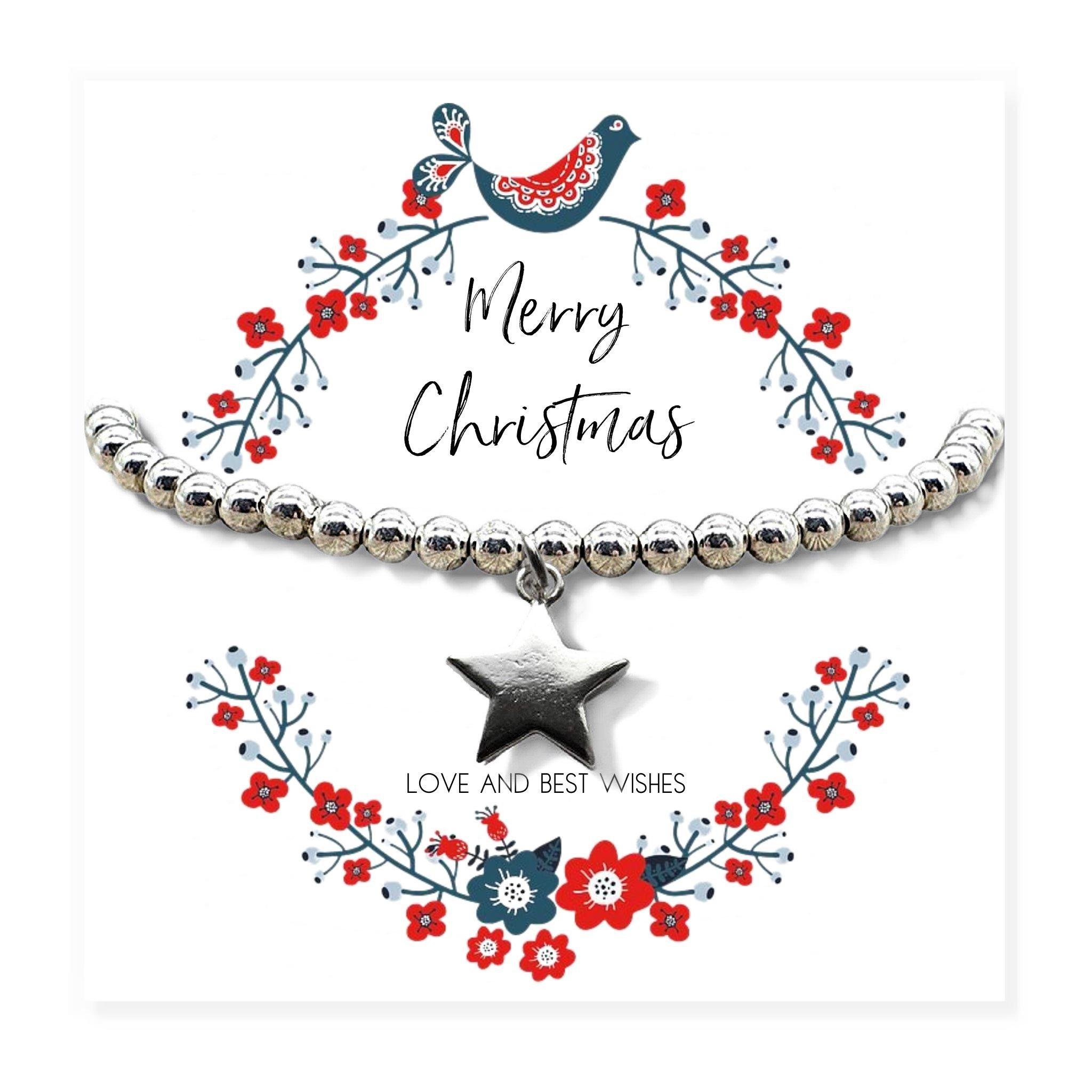 Silver / Pink - Aye Do Gifts - Xmas Star Gift Hamper Star Bracelet & Jewel Box - 2