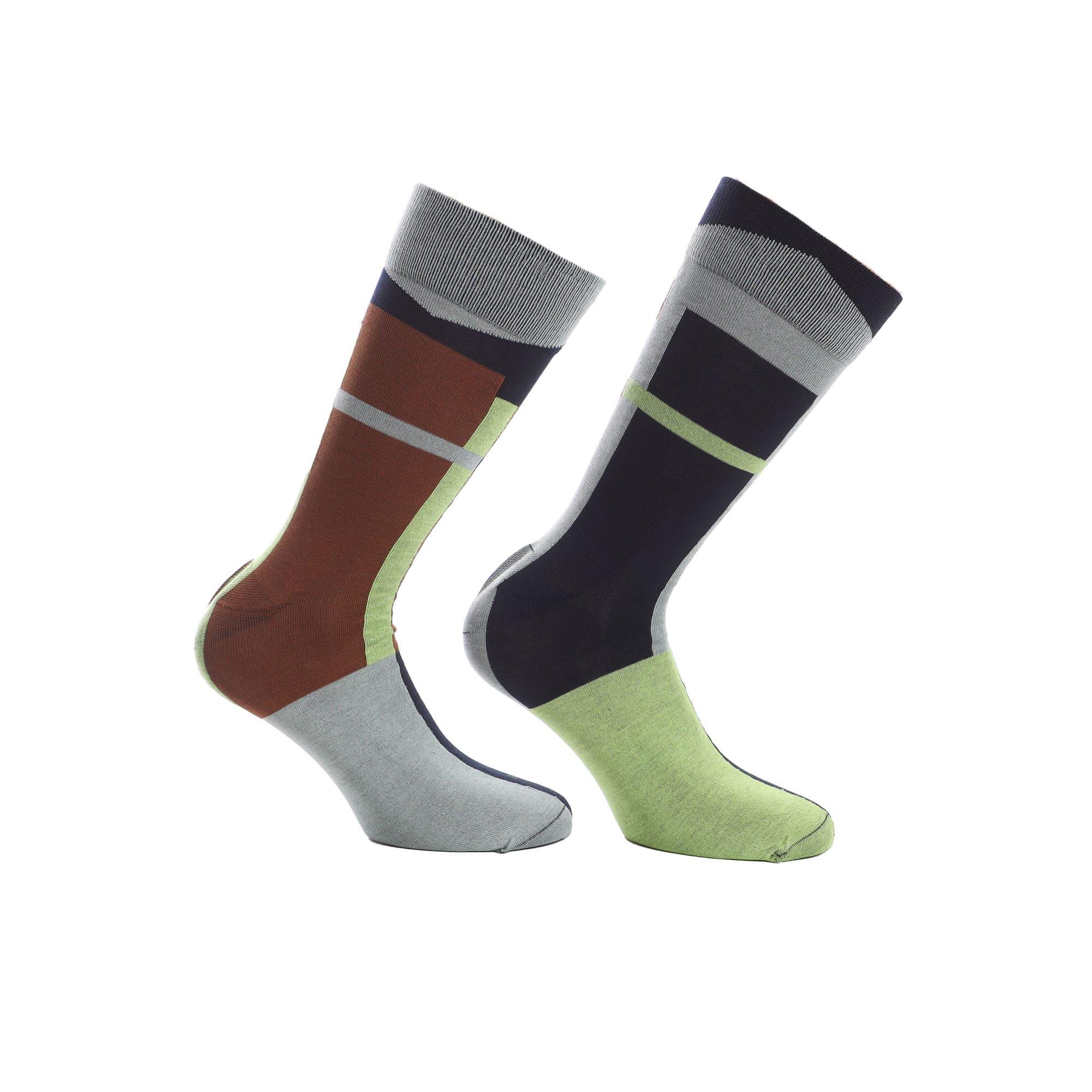 Navy - Happy Socks - Dressed Sides Crew Socks - 2