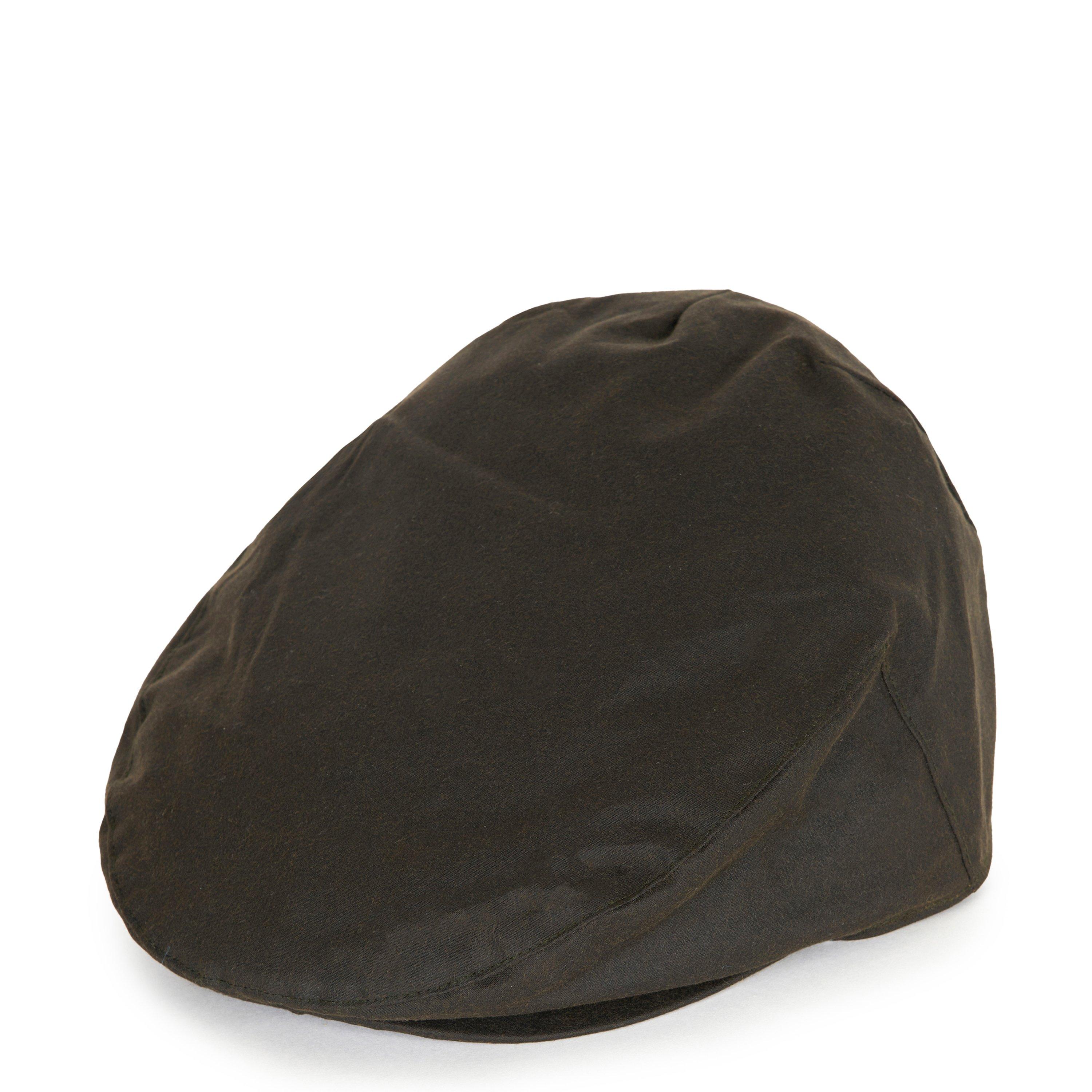 Olive SG71 - Barbour - Men's Waxed Cotton Weather Resistant Flat Cap - 1