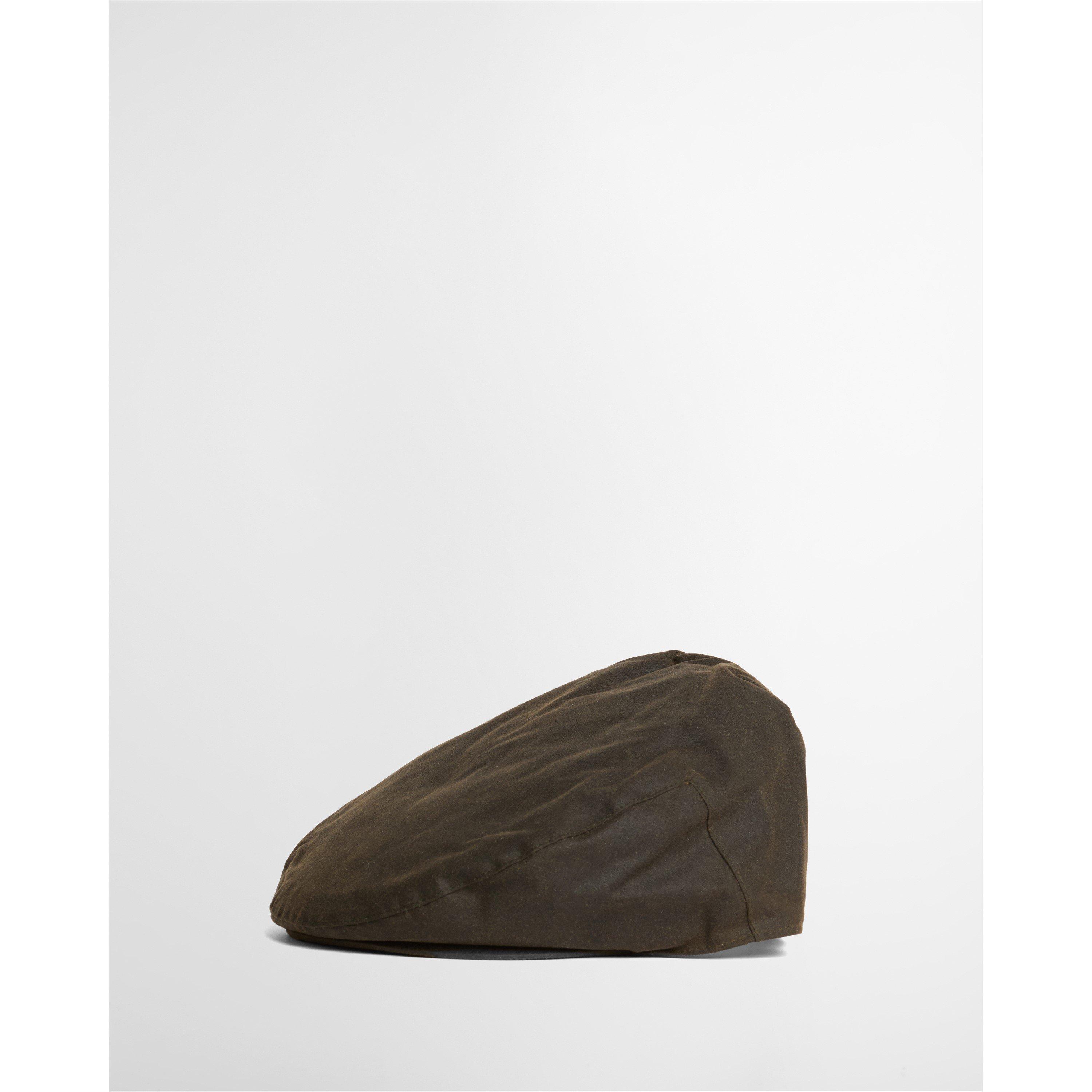 Olive SG71 - Barbour - Men's Waxed Cotton Weather Resistant Flat Cap - 4