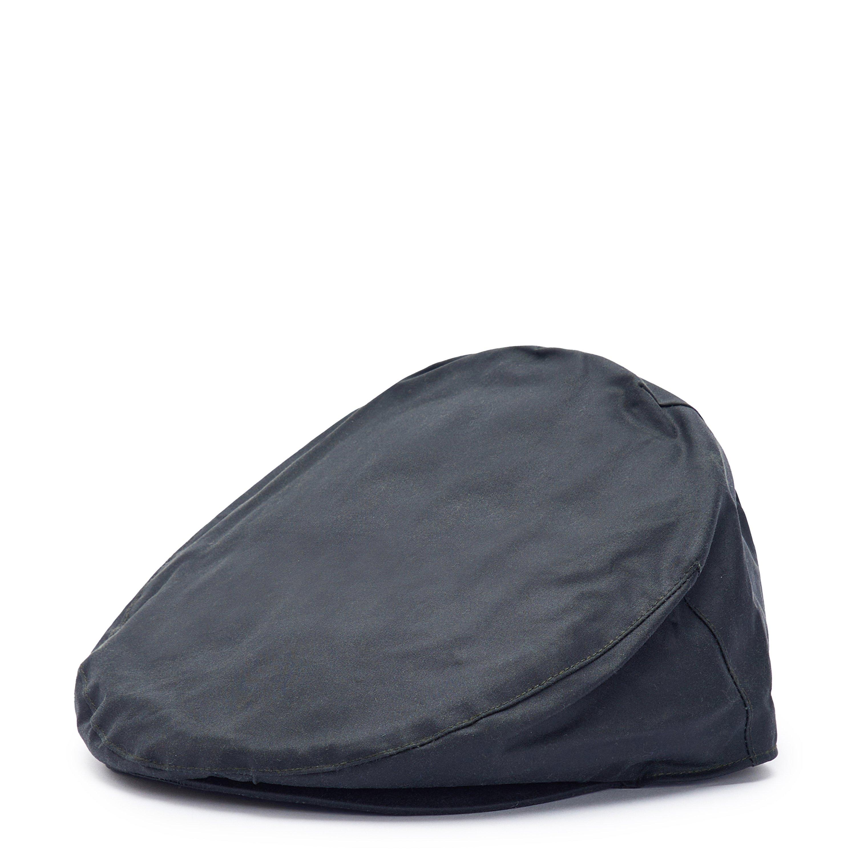 Barbour Men's Waxed Cotton Weather Resistant Flat Cap - Navy Ny91 - S (6 7/8)
