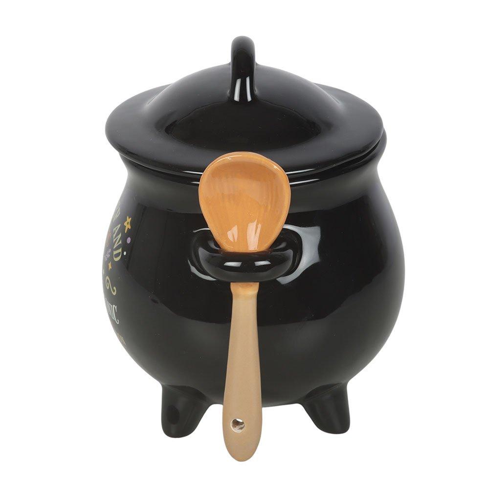 White - Something Different - Mischief and Magic Cauldron Soup Bowl with Spoon - 4