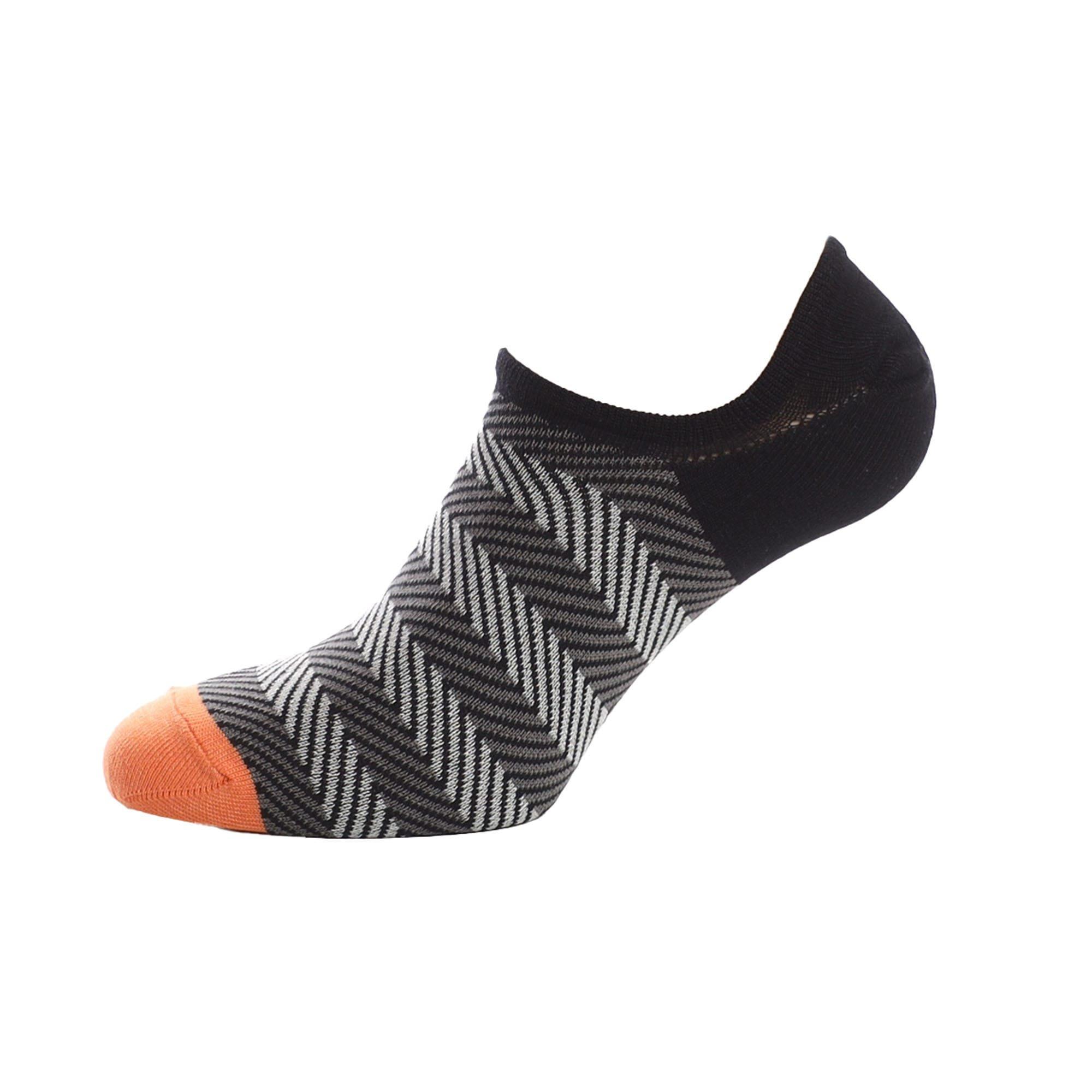 Black - Happy Socks - Dressed Multi Stripe No Show Socks - 1