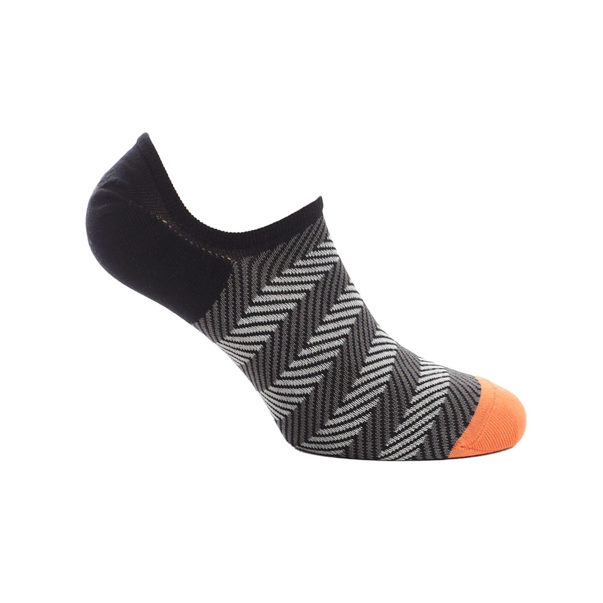Black - Happy Socks - Dressed Multi Stripe No Show Socks - 2