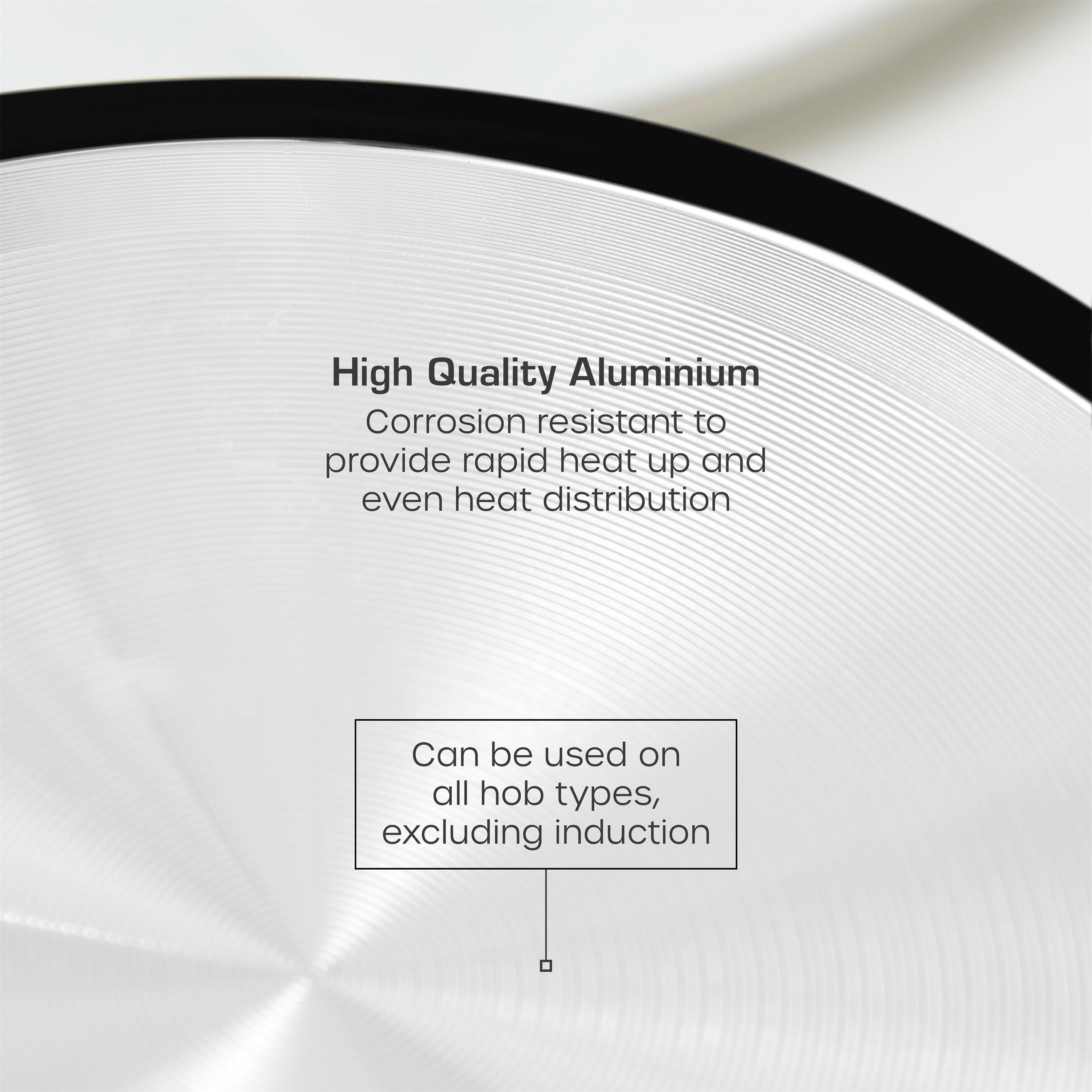 Black - Swan - Townhouse 3 Piece Saucepan Set Black - 3