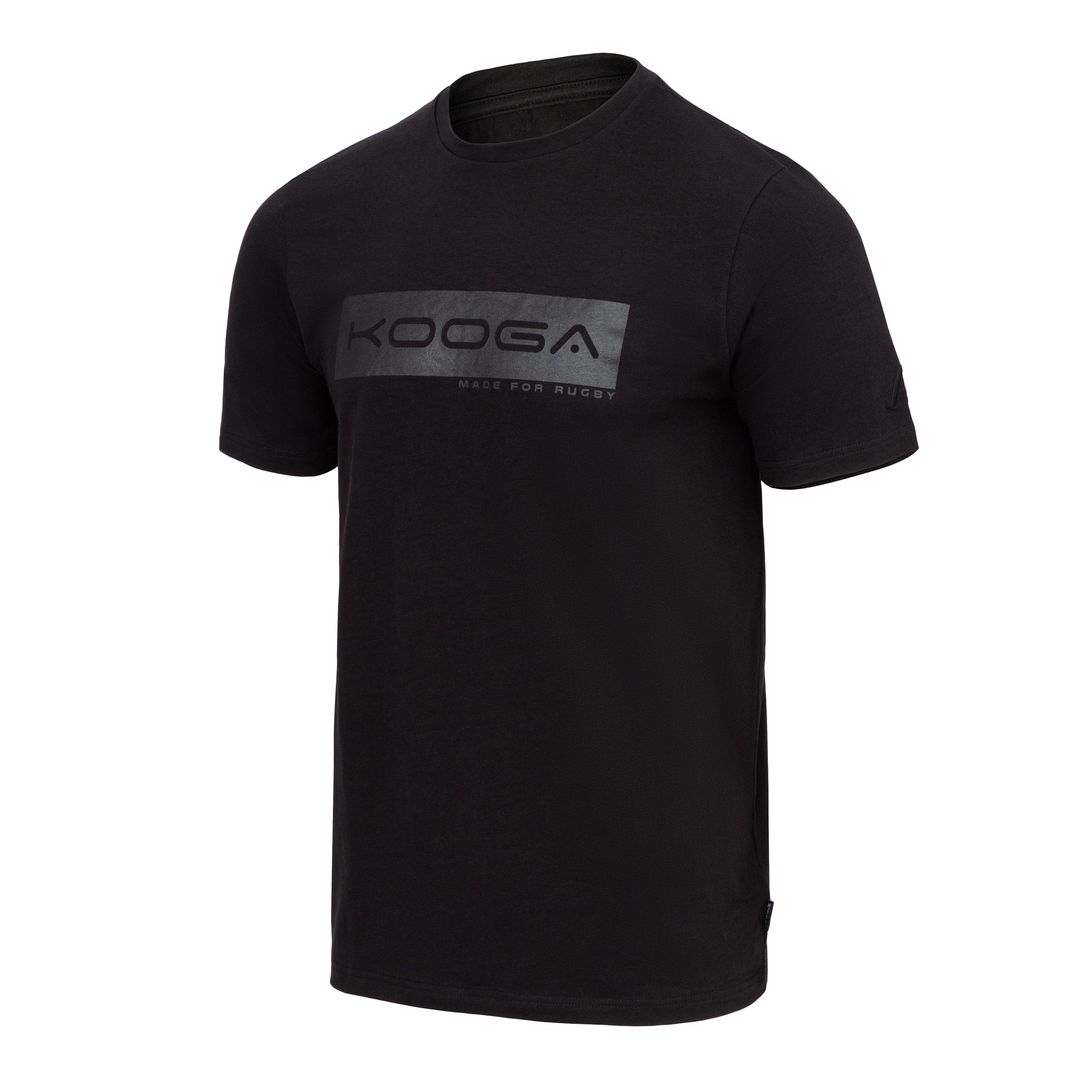 Black - KooGa - Essential Logo Rugby T-Shirt - 6