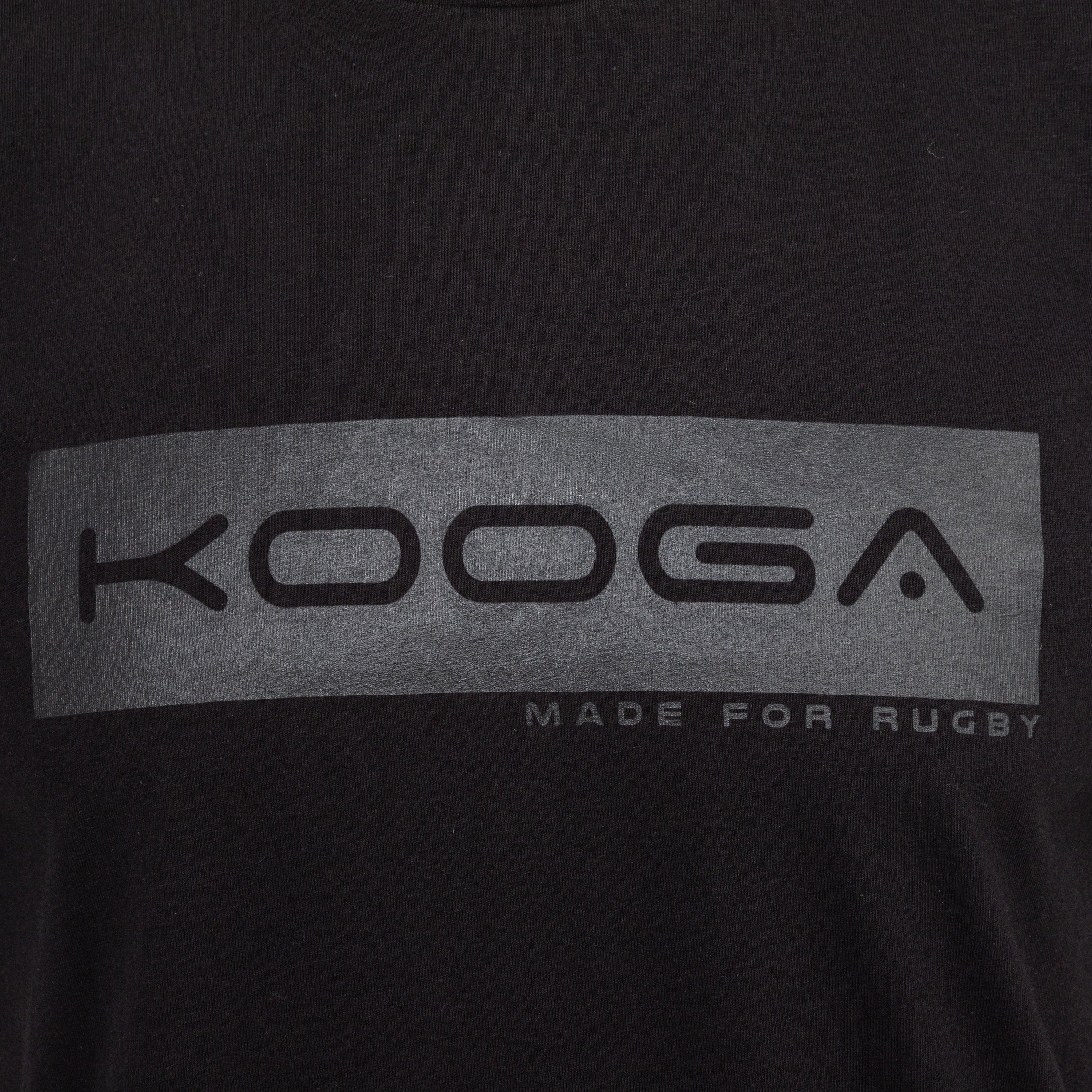 Black - KooGa - Essential Logo Rugby T-Shirt - 3