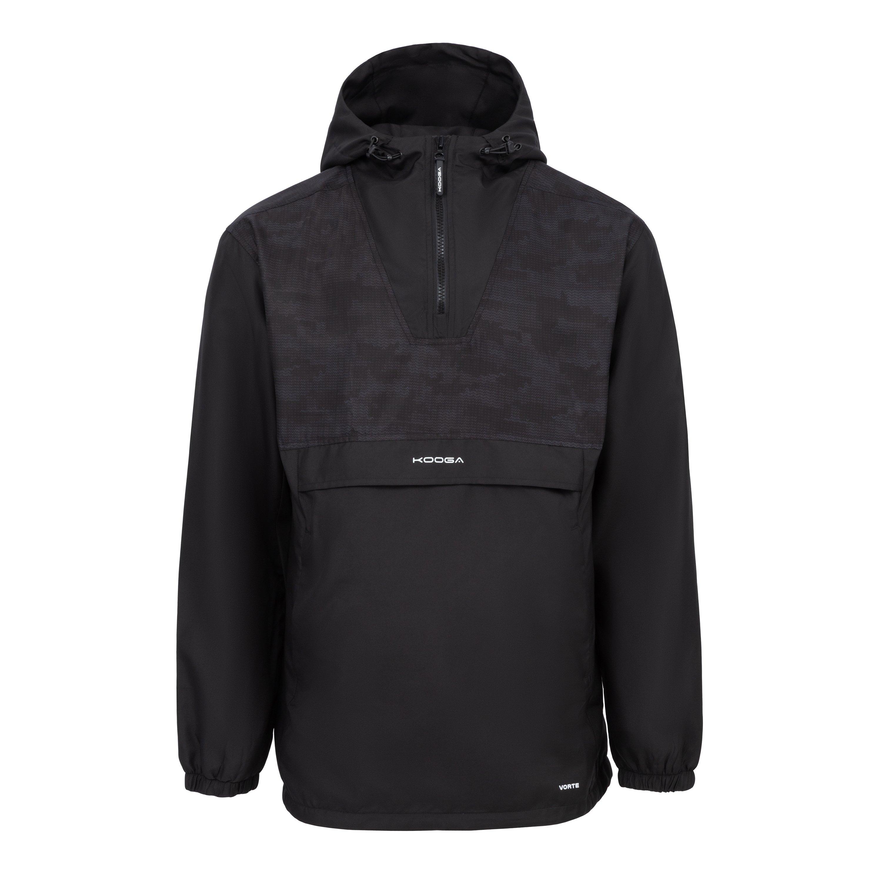 Kooga Men's Long Sleeve Performance Rugby Jacket - Black/Camo - XL