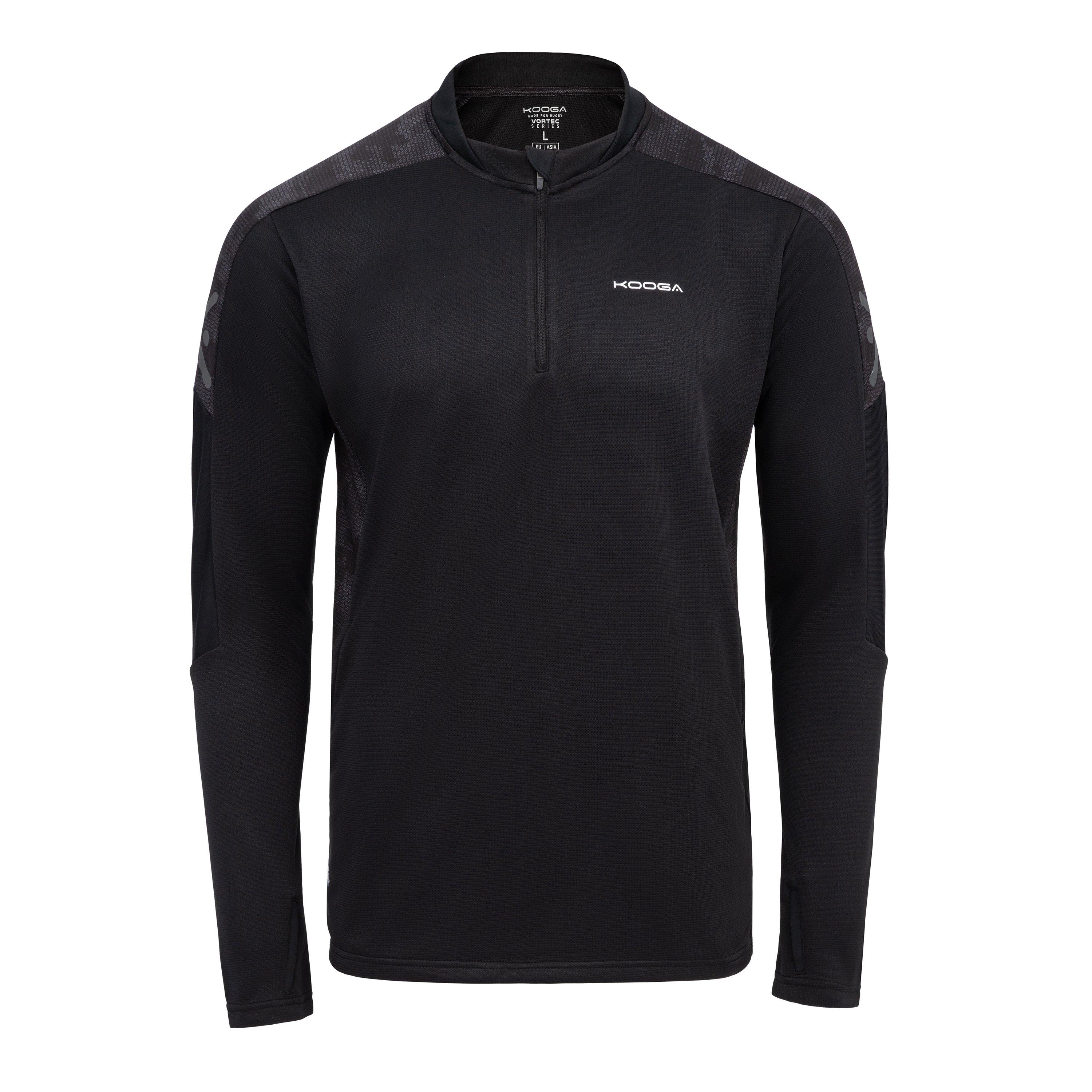 Black/Camo - KooGa - Quarter Zip Top - 1