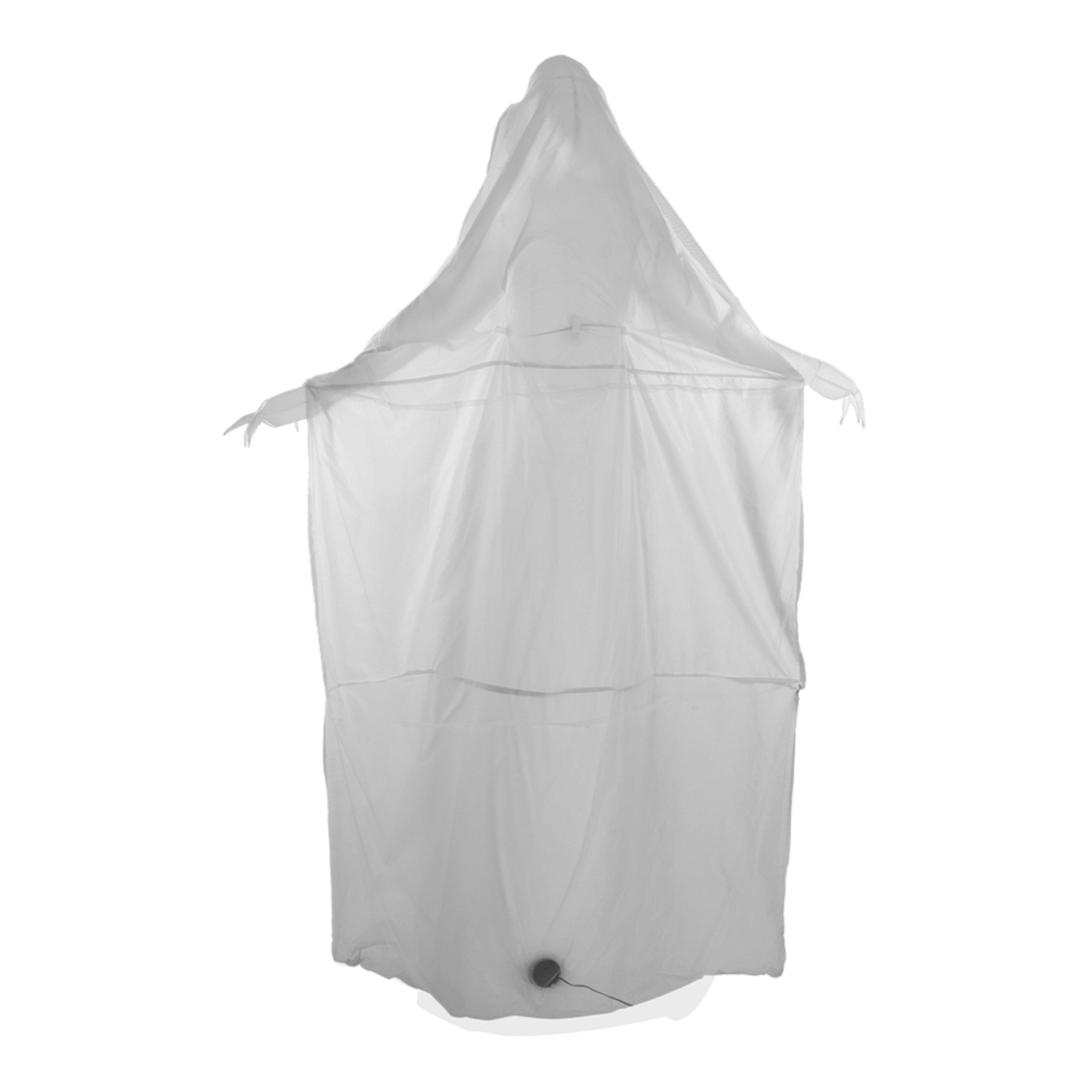 White - LIFE IDEAS - Tall Ghost Bribe with Red Eyes Inflatable - 5