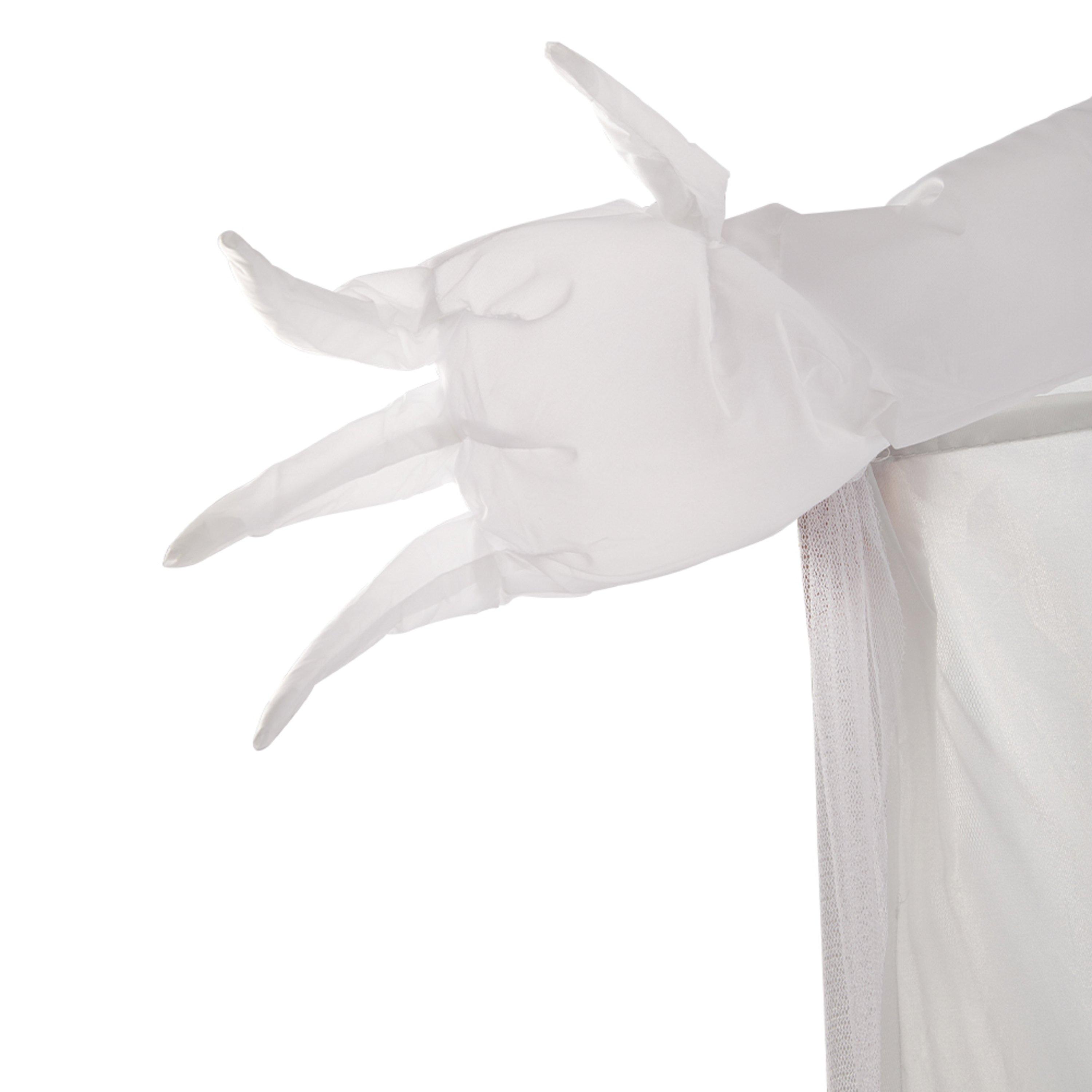 White - LIFE IDEAS - Tall Ghost Bribe with Red Eyes Inflatable - 6