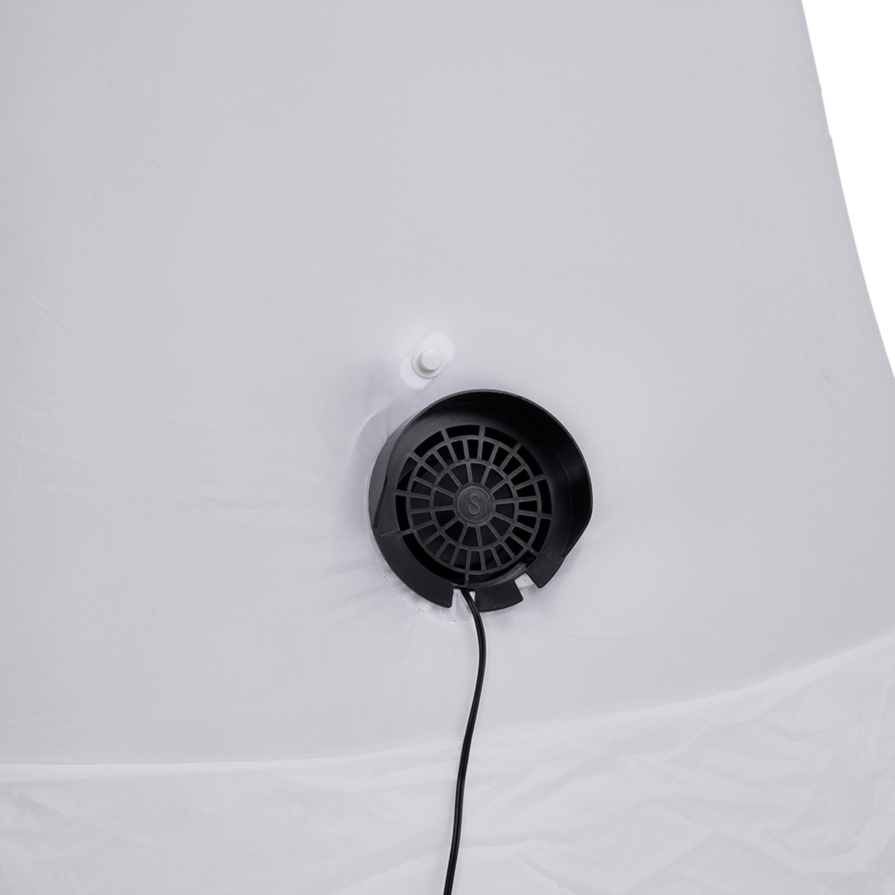 White - LIFE IDEAS - Tall Ghost Bribe with Red Eyes Inflatable - 8