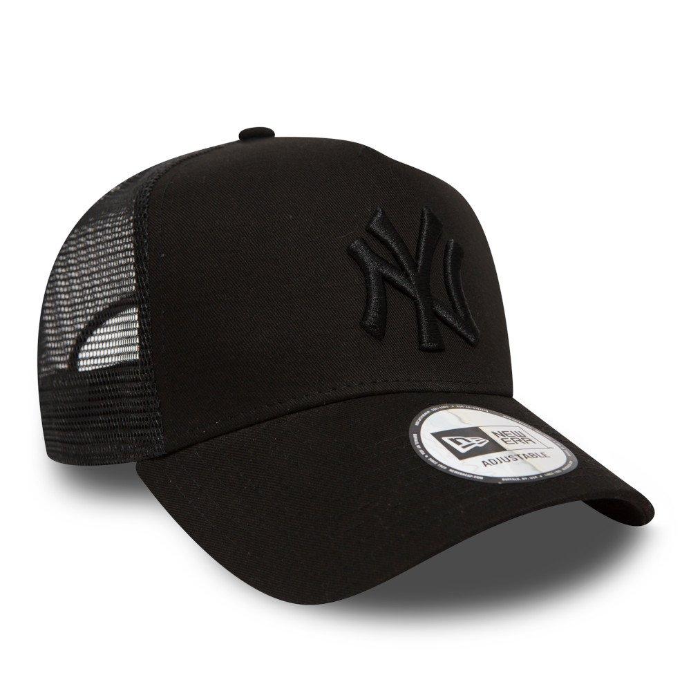 NY Triple Black - New Era - A-Frame Adjustable Trucker Cap - 2